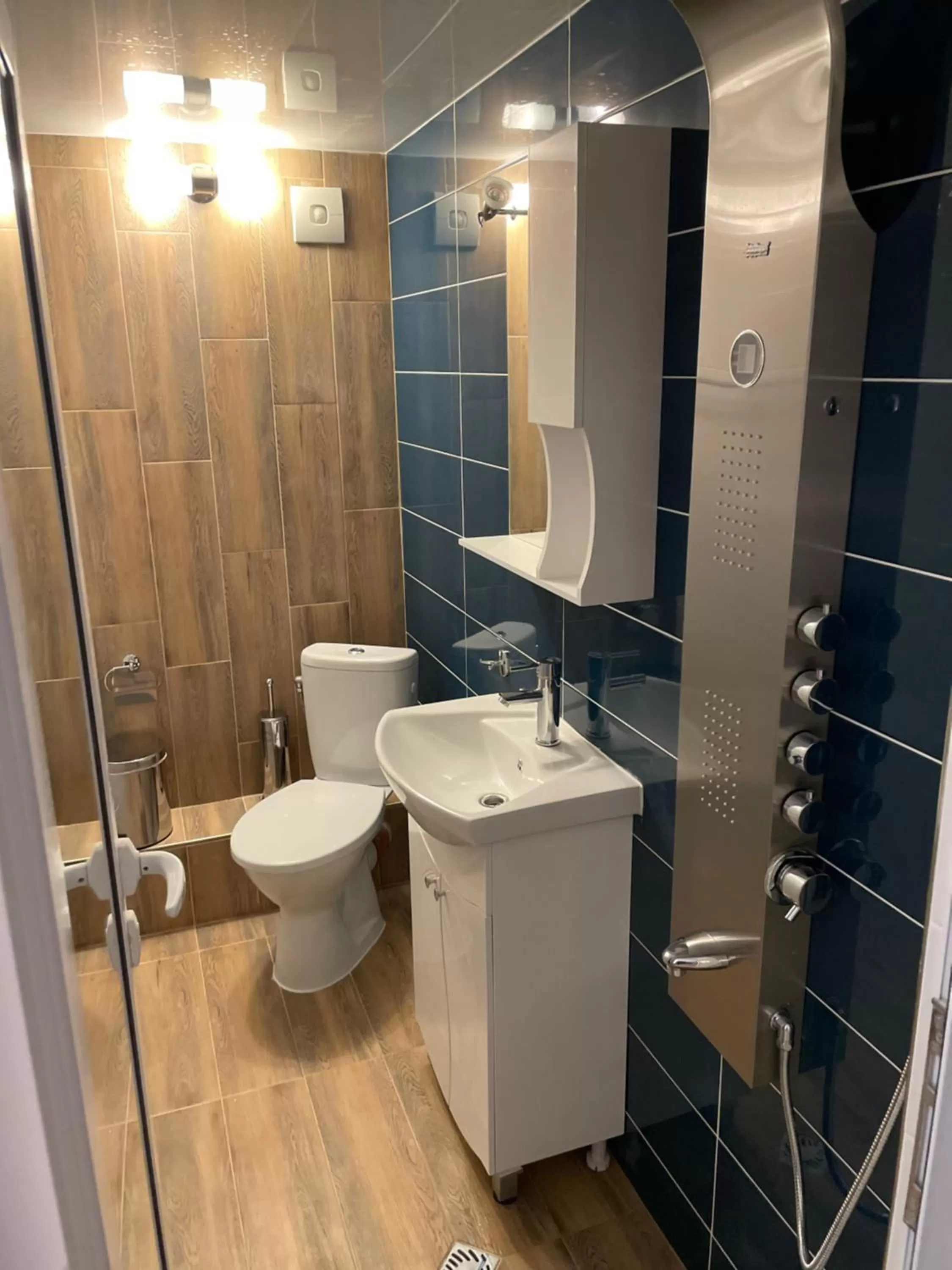 Bathroom in Family Hotel Malibu