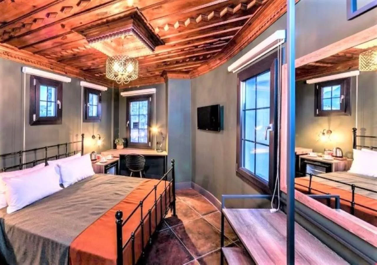 Photo of the whole room, Bed in Sunset Hotel Marmaris