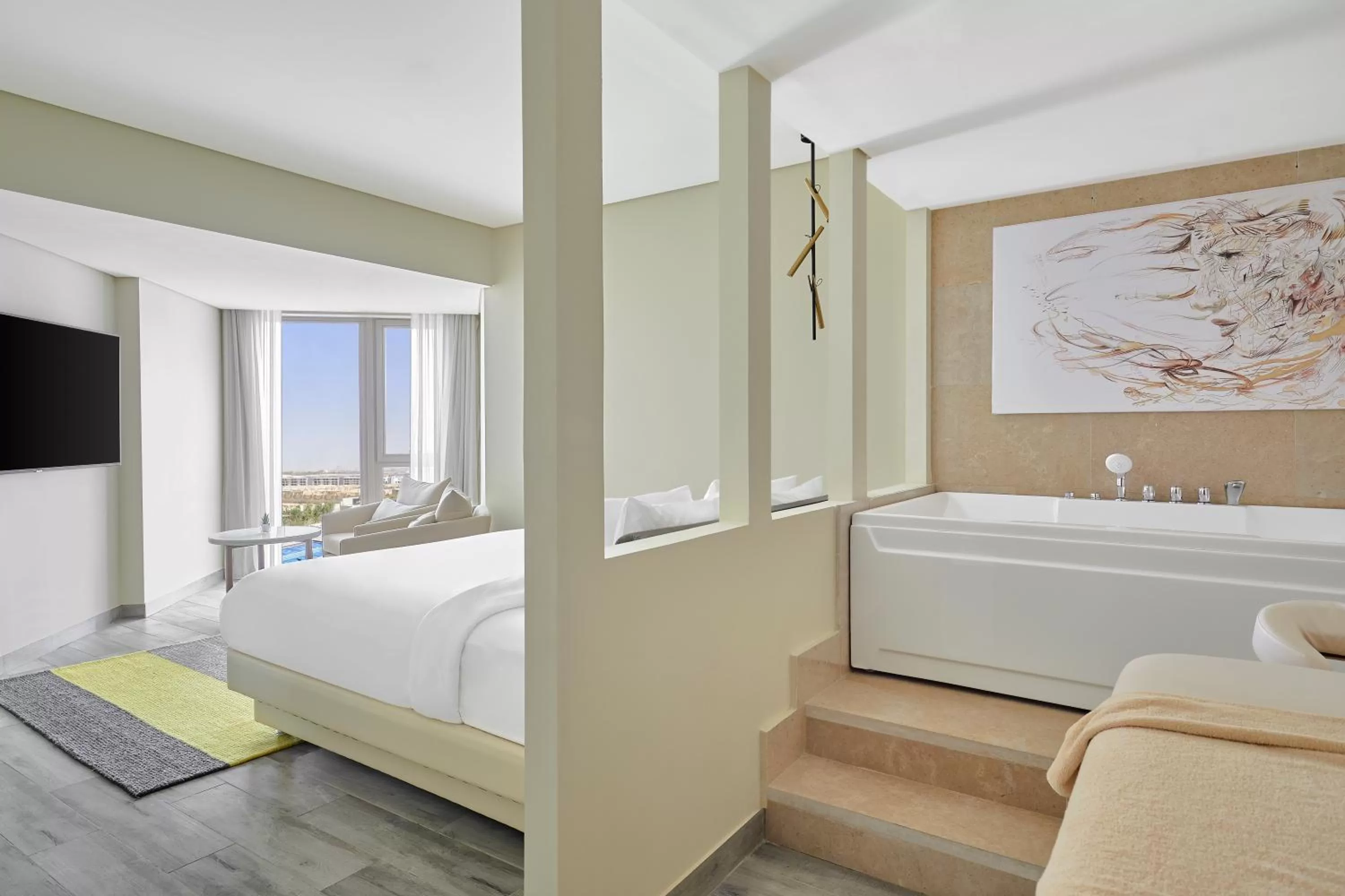 Bed in Hyatt Regency Cairo West