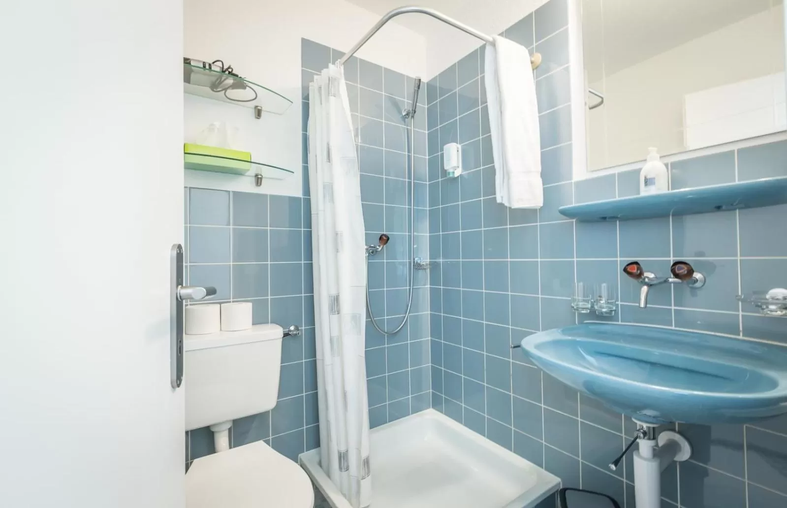 Shower, Bathroom in Hotel Franz Anton