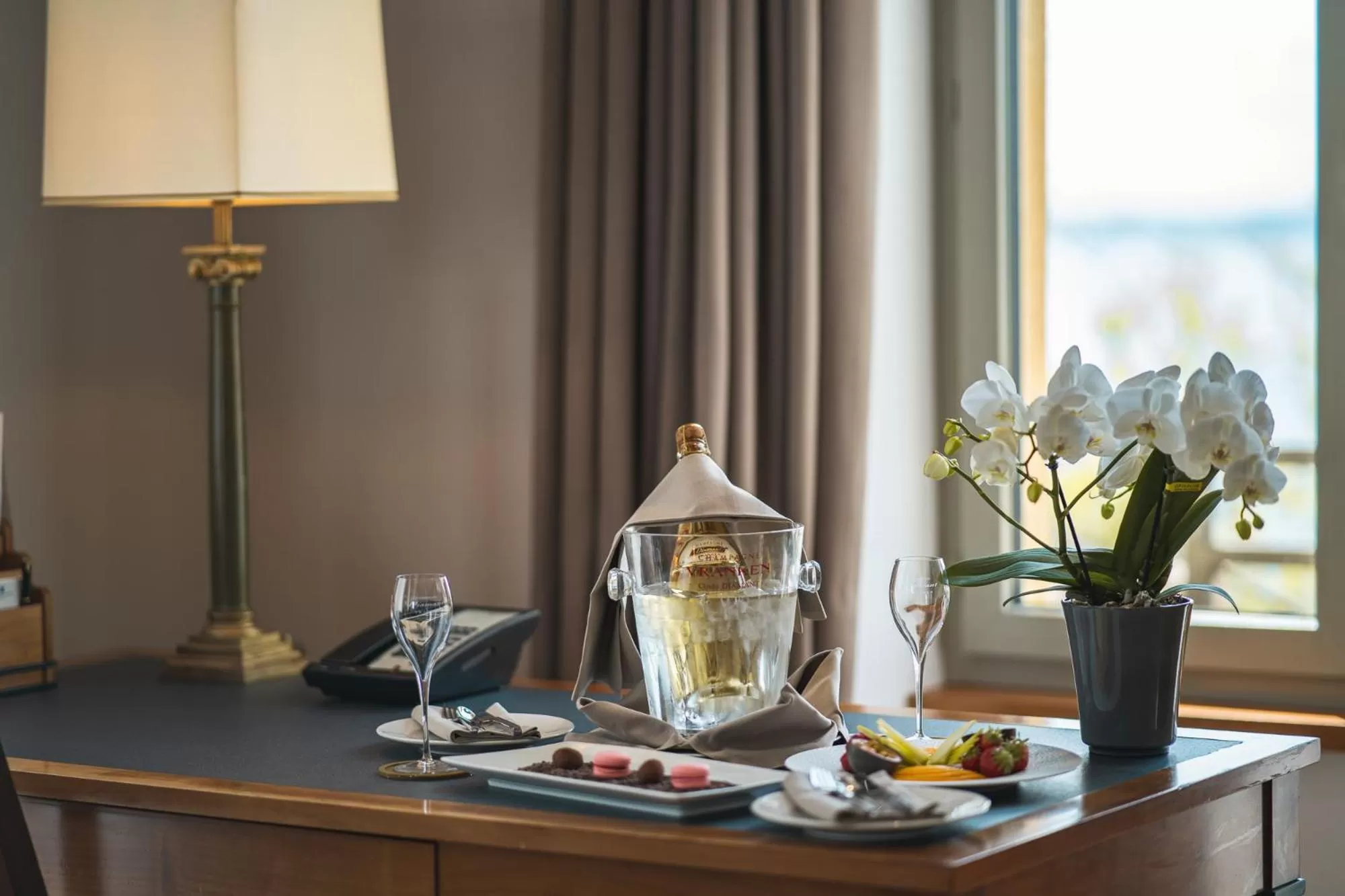 Food and drinks in Beau Rivage Hotel