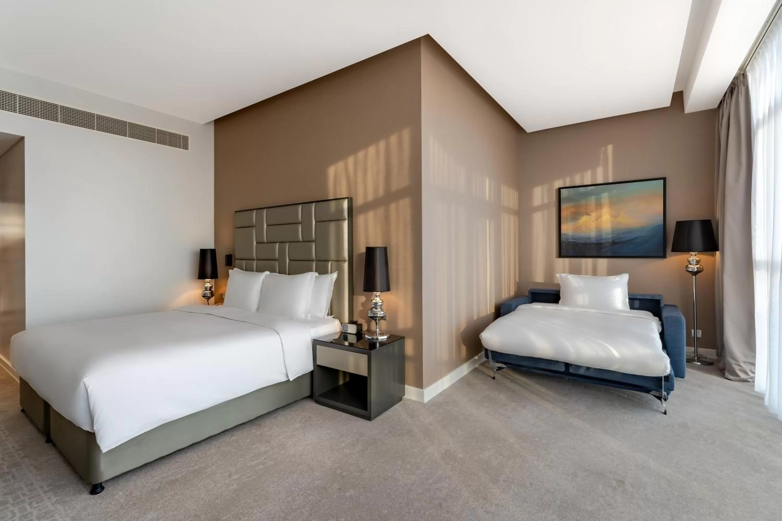 Bed in Radisson Dubai Damac Hills