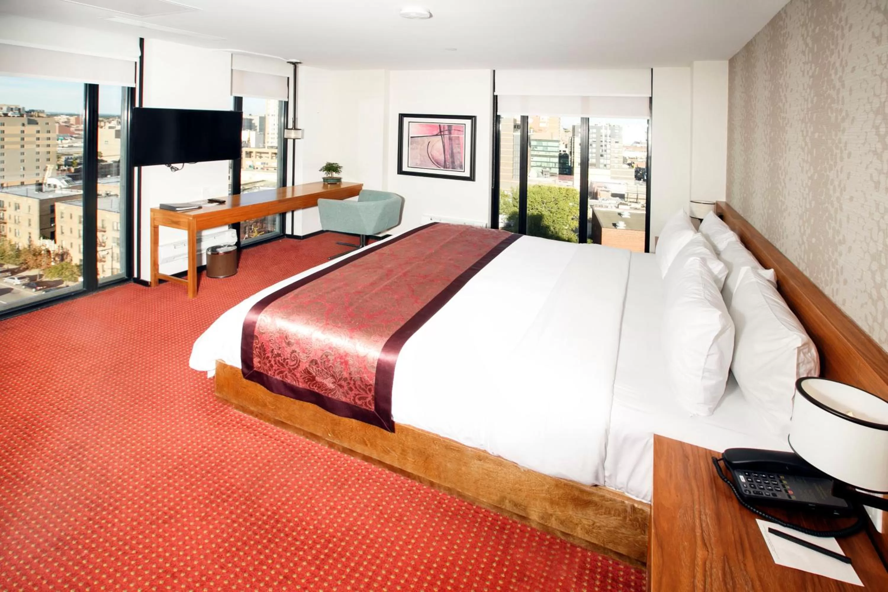 Bed in The Parc Hotel