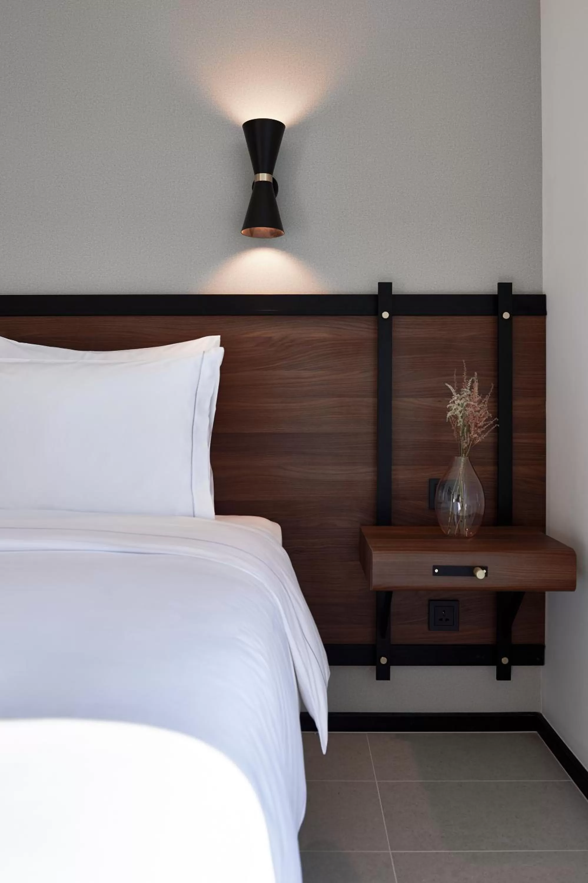 Decorative detail, Bed in FORM Hotel Al Jaddaf, Dubai, a Member of Design Hotels
