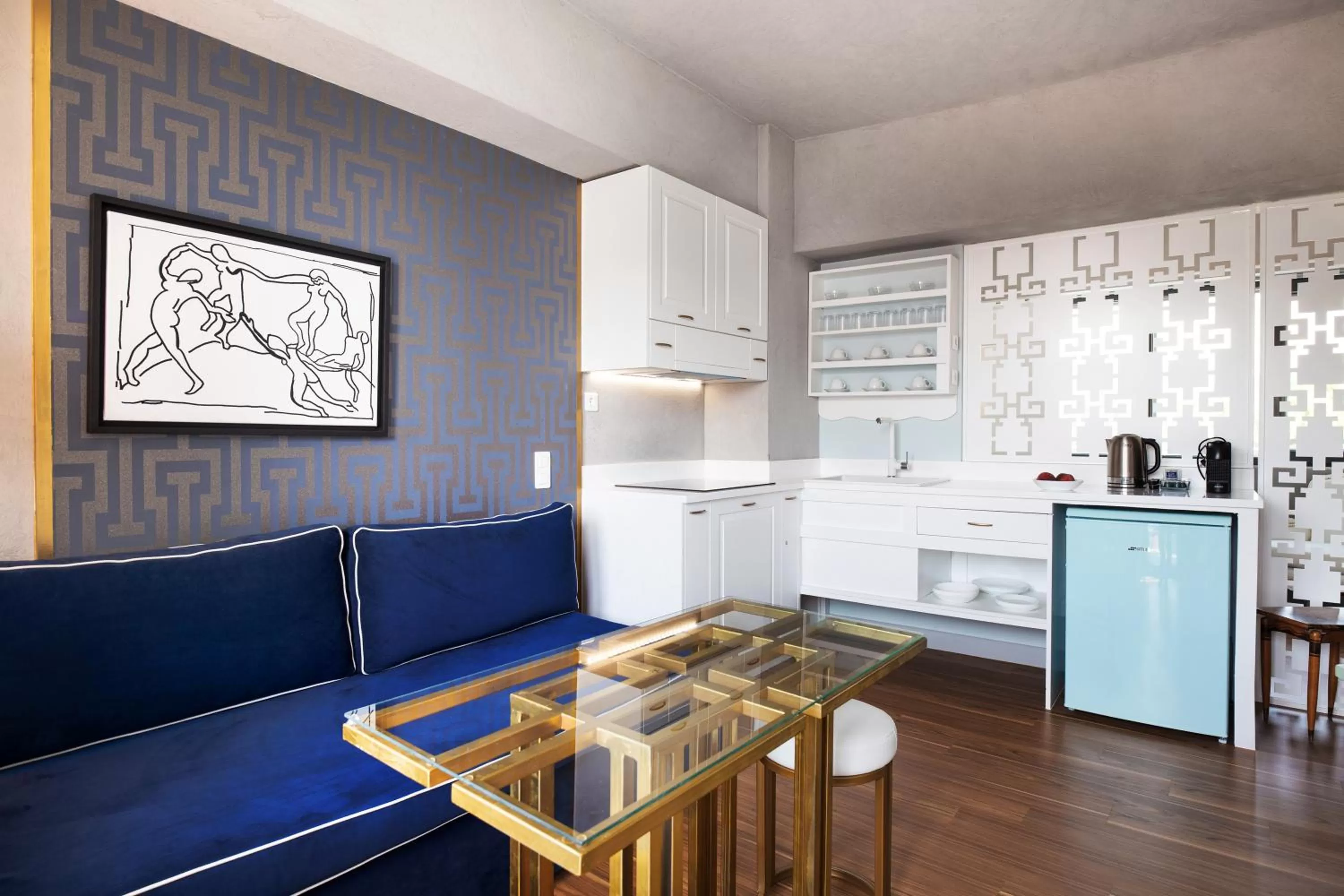 Kitchen or kitchenette in Downtown Athens Lofts - The Acropolis Observatory