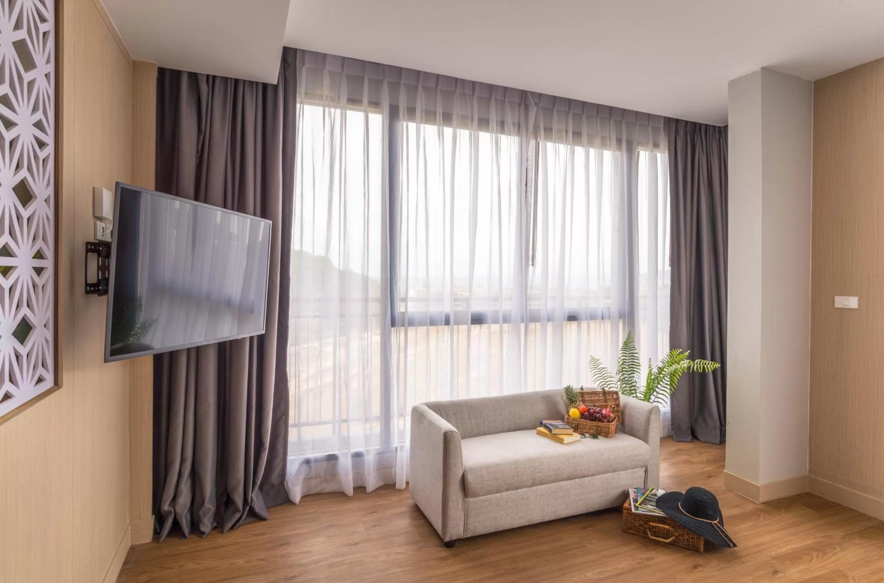 Living room, Bed in Sea Seeker Krabi Resort