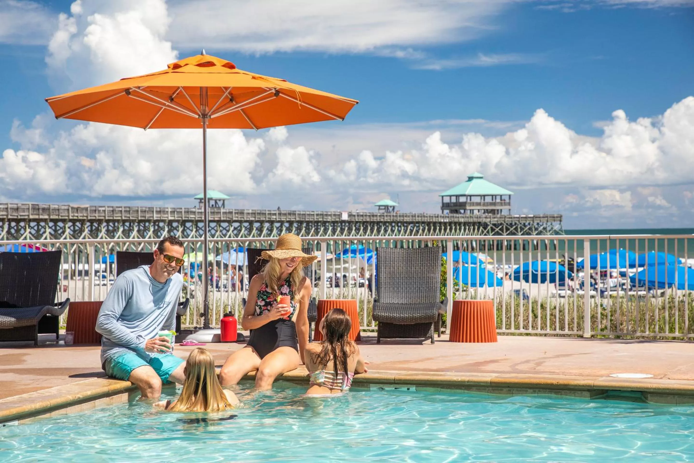 Swimming pool in Tides Folly Beach, Charleston's Oceanfront Hotel