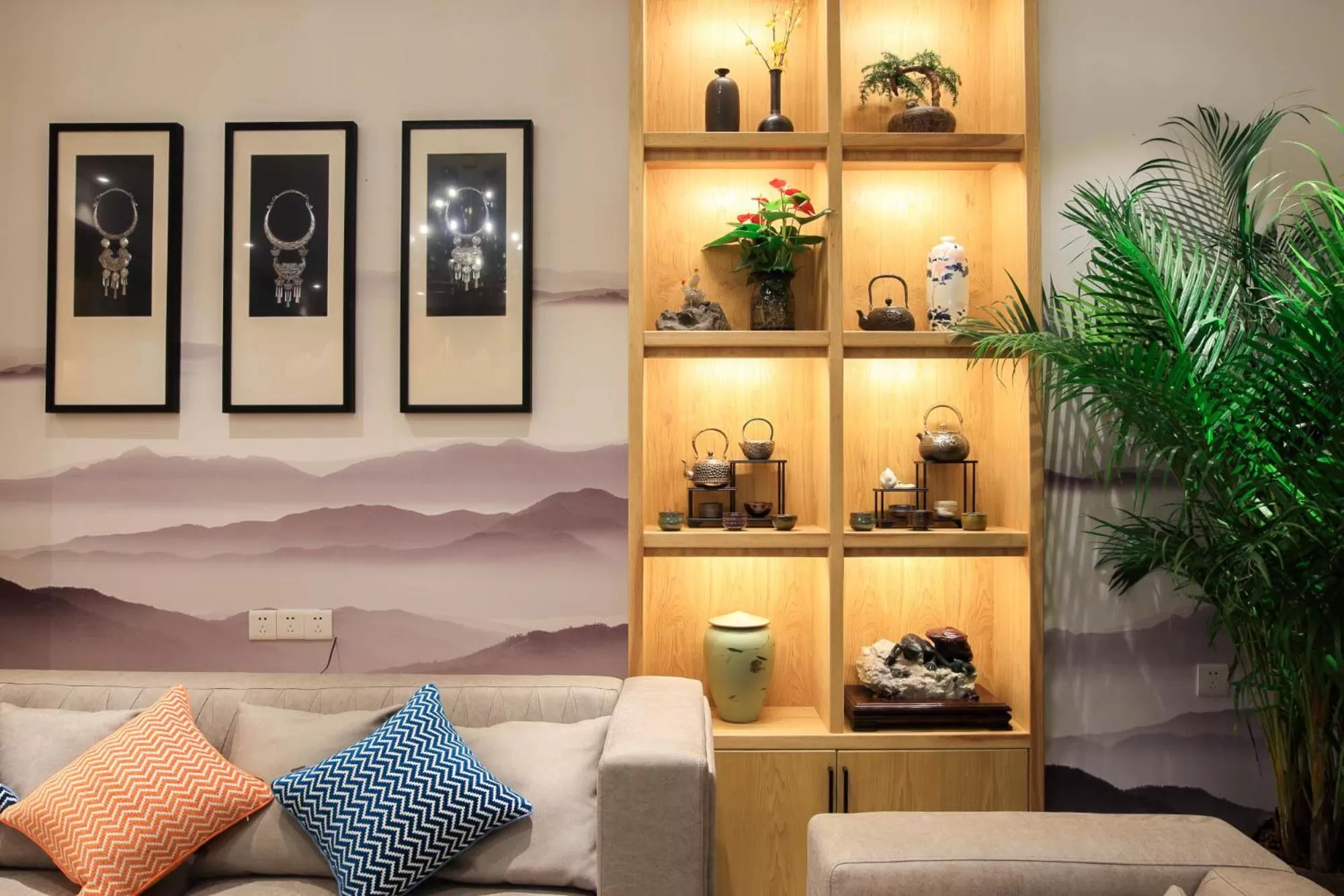 Living room in Li River Resort Villa Hotel