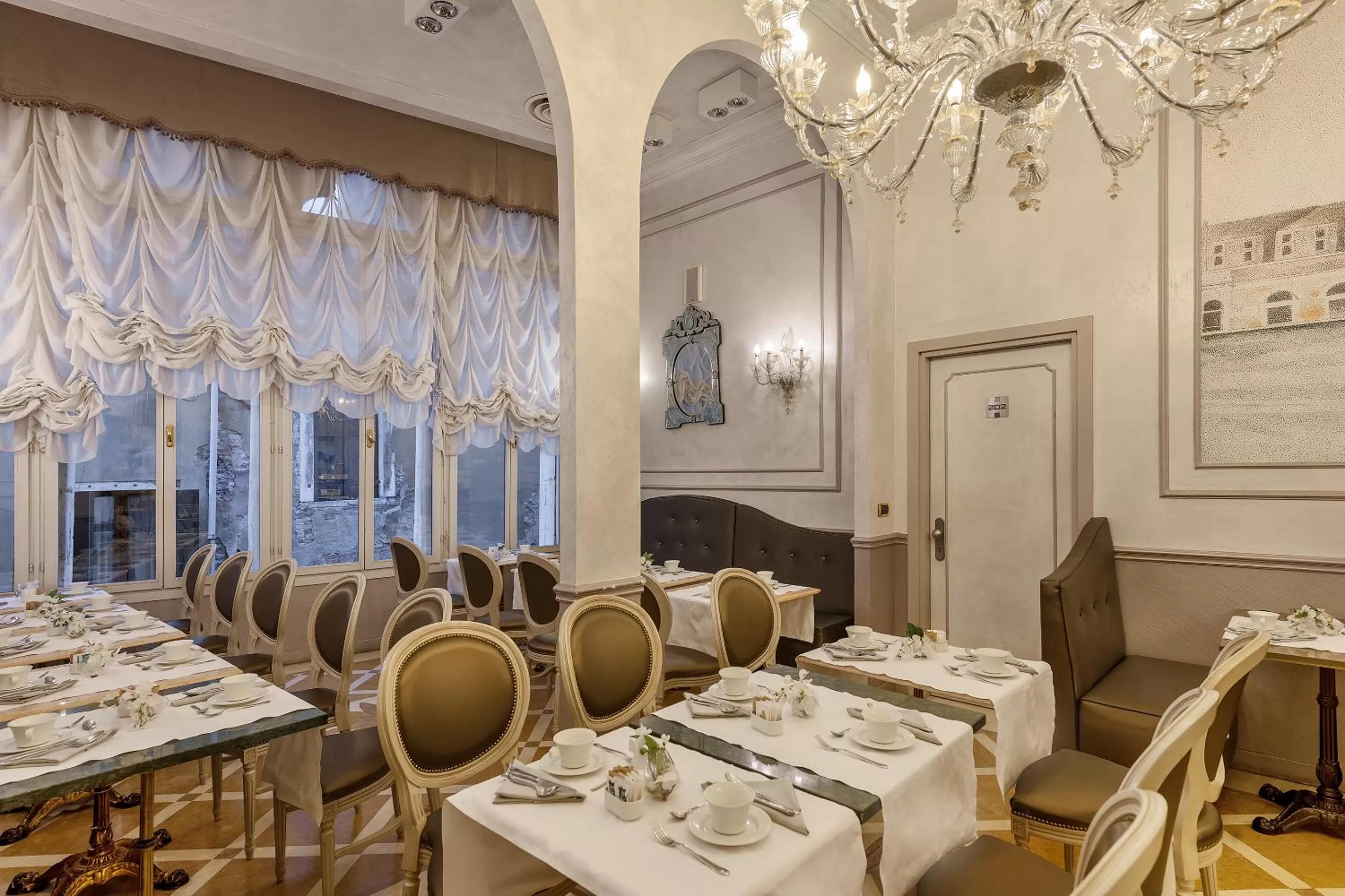 American breakfast in Hotel Ca' dei Conti