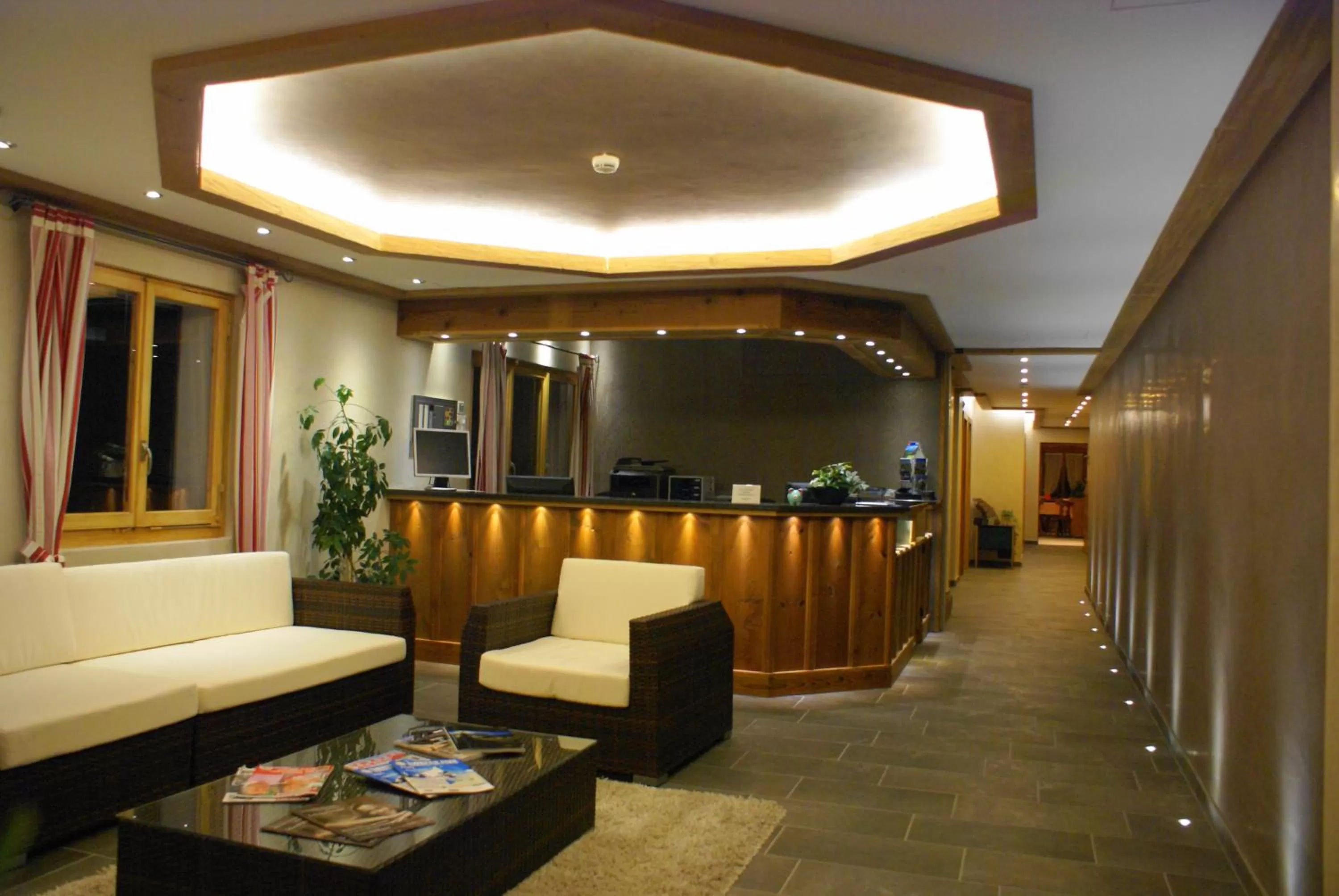Lobby or reception in Hotel Alphorn