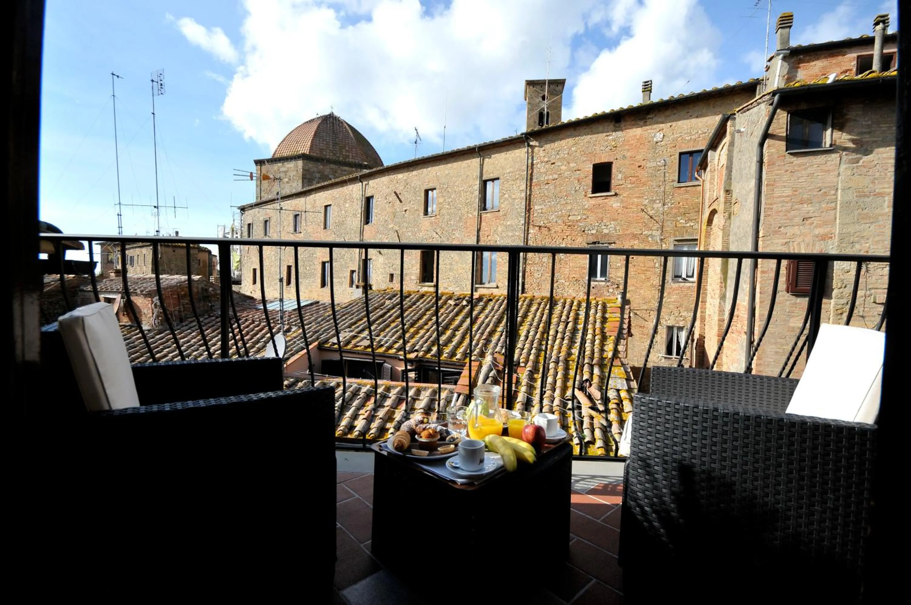 Balcony/Terrace in Hotel Volterra In Superior