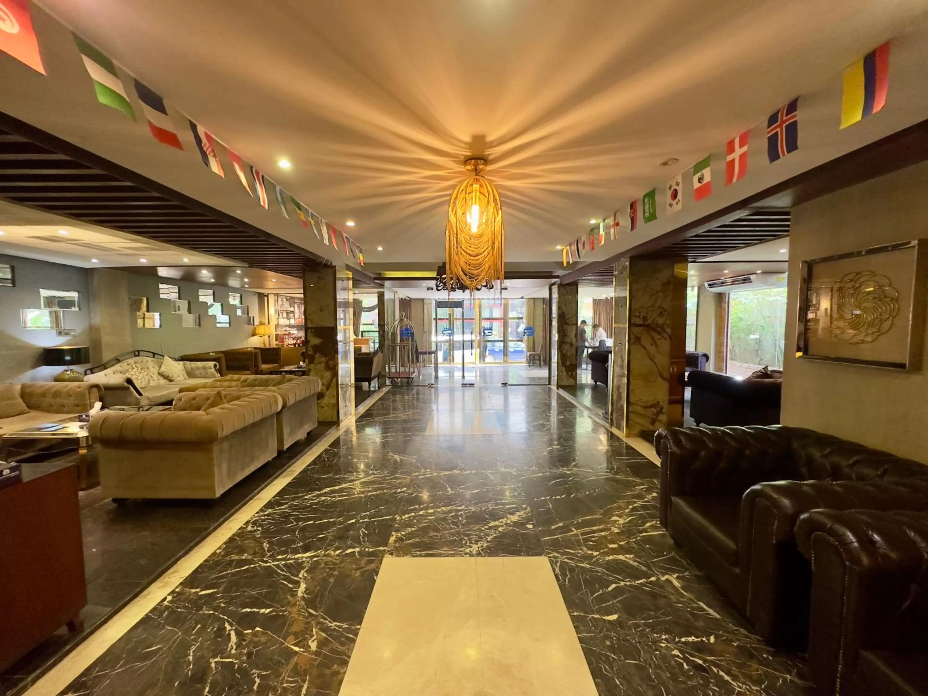 Lobby or reception, Bed in The Elite Residence Dhaka
