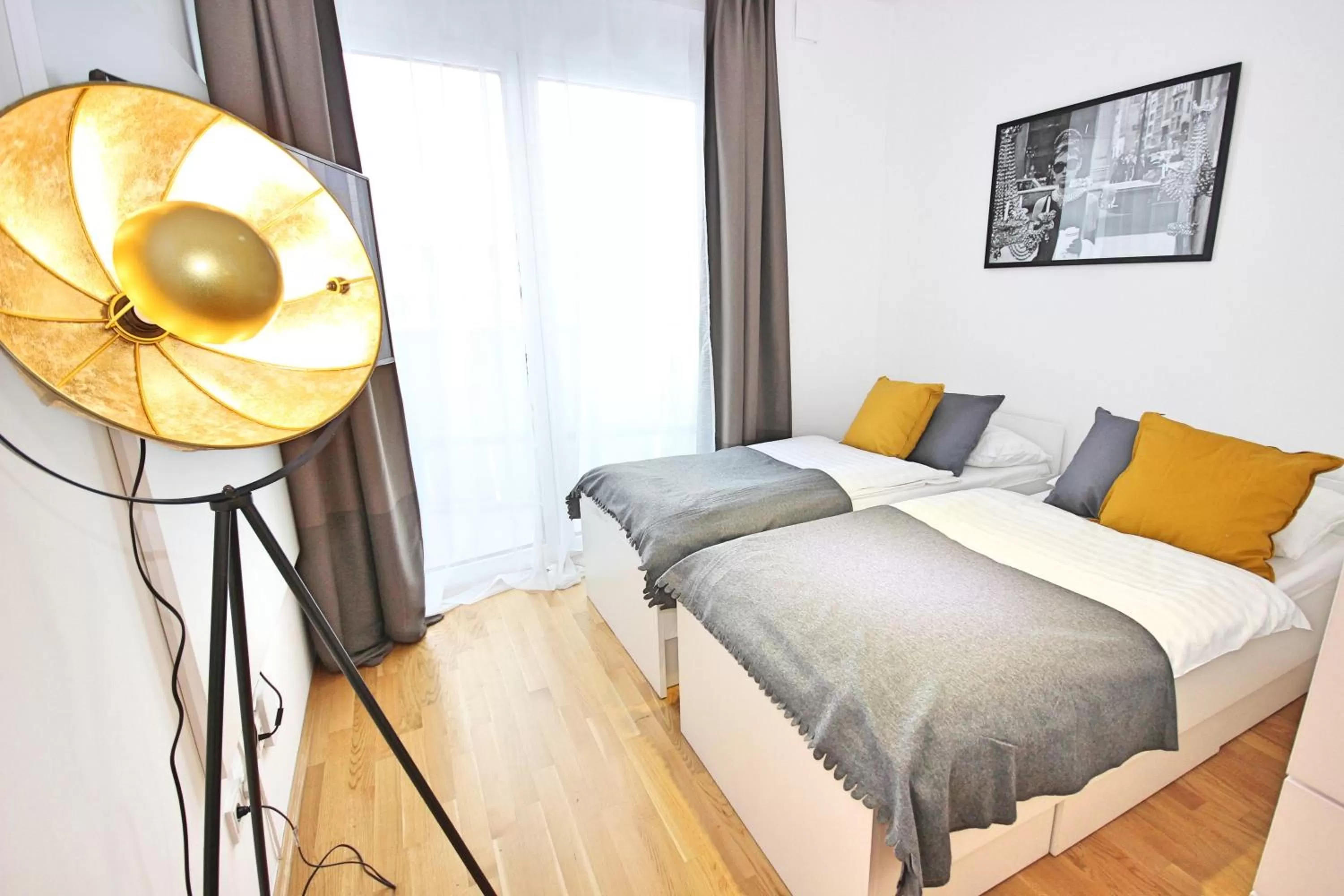 Photo of the whole room, Bed in Apart Hotel Messe Munich - my room Apartments