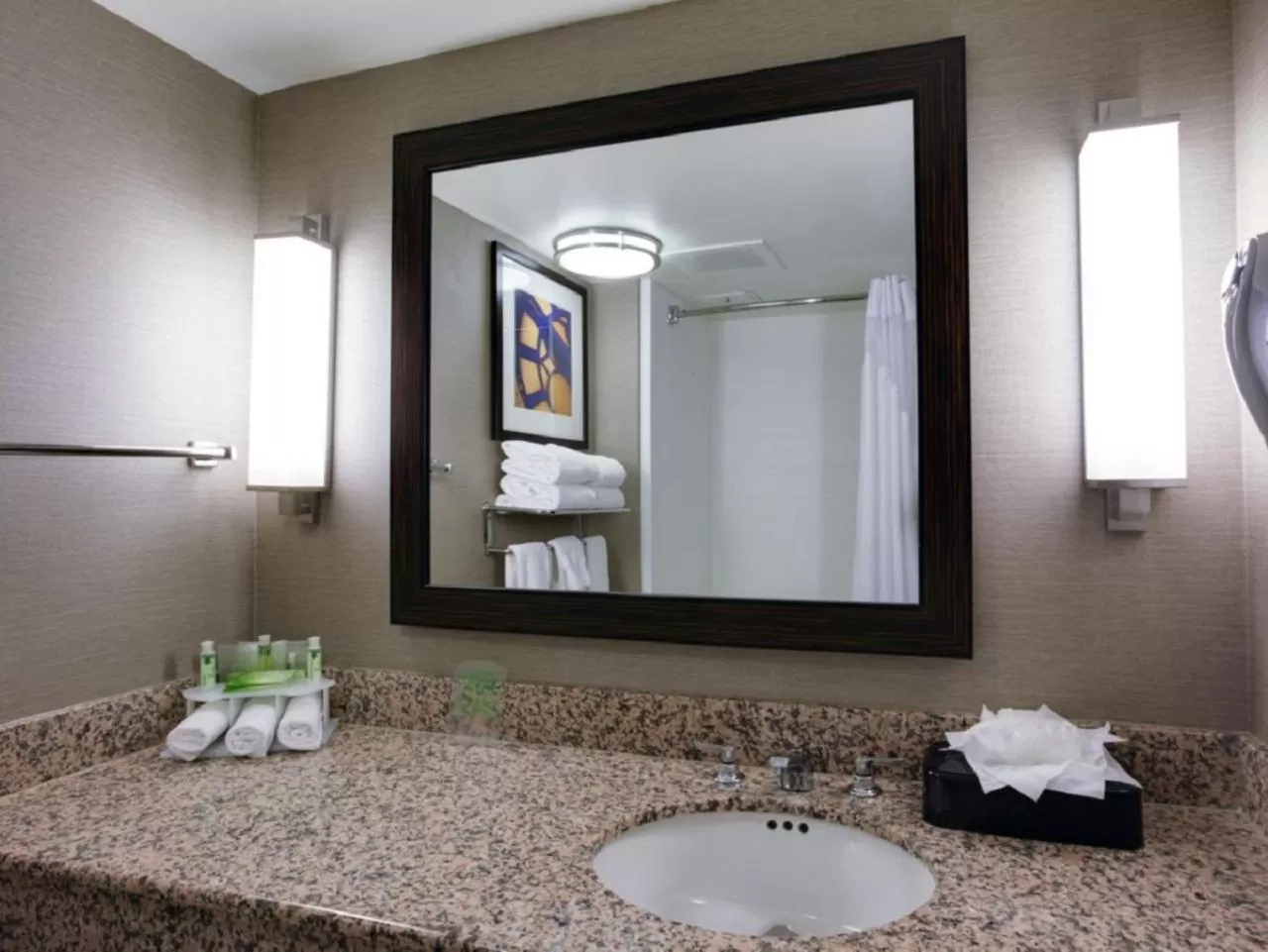 Bathroom in Holiday Inn Express Hotel & Suites Meadowlands Area by IHG