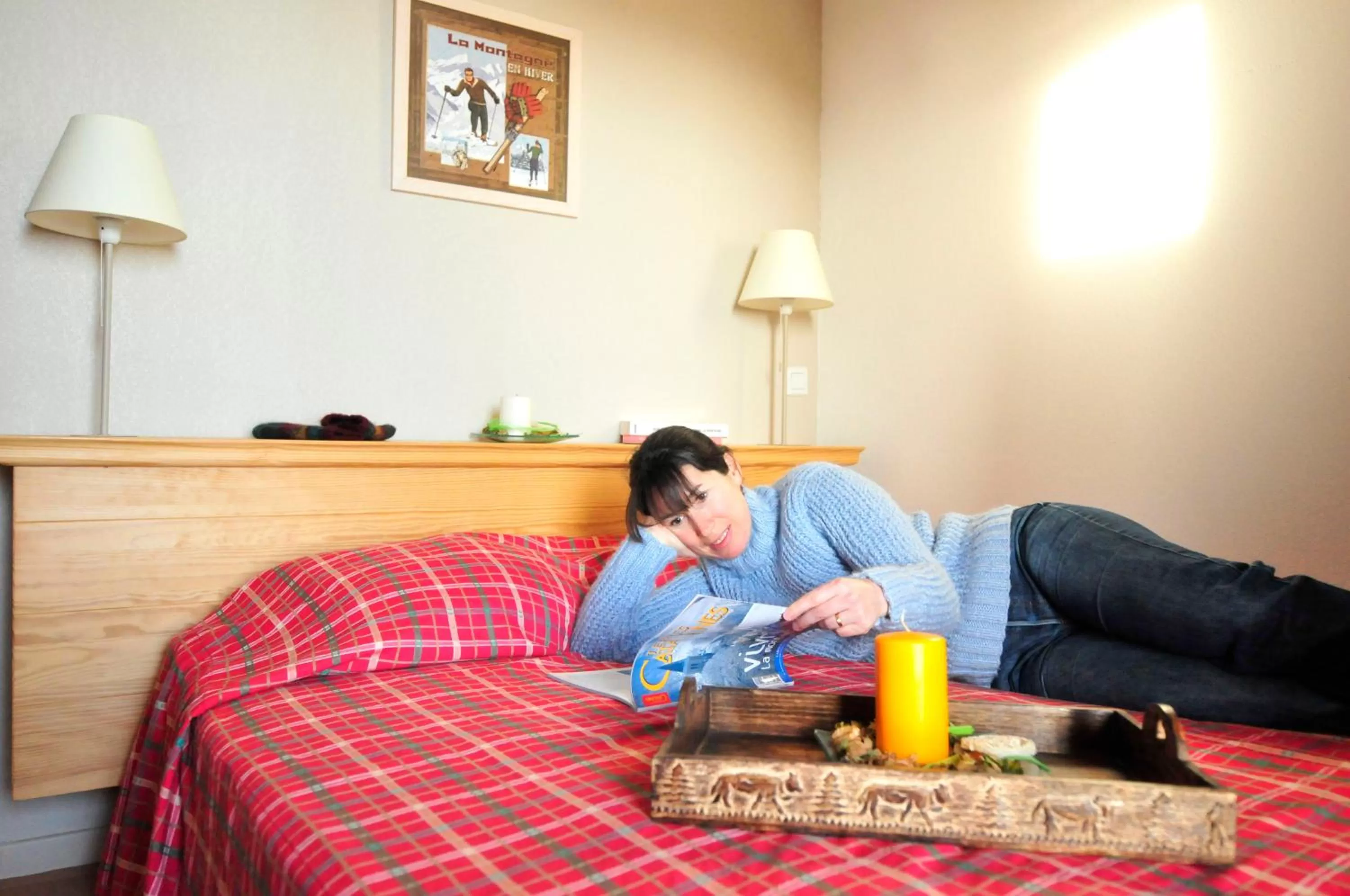 People, Bed in Résidence Goélia Le Domaine de Castella