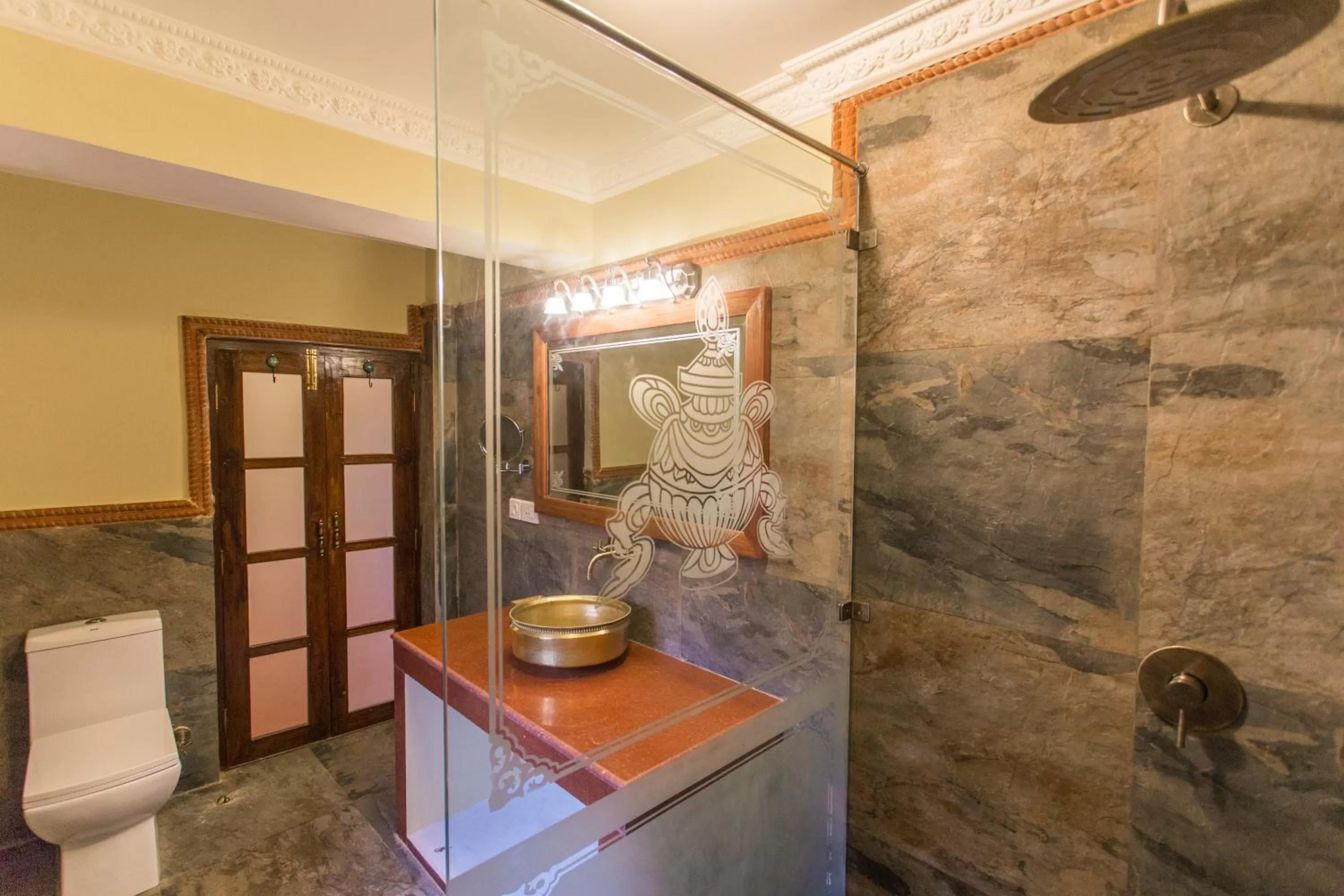 Bathroom in Baber Mahal Vilas - The Heritage Hotel