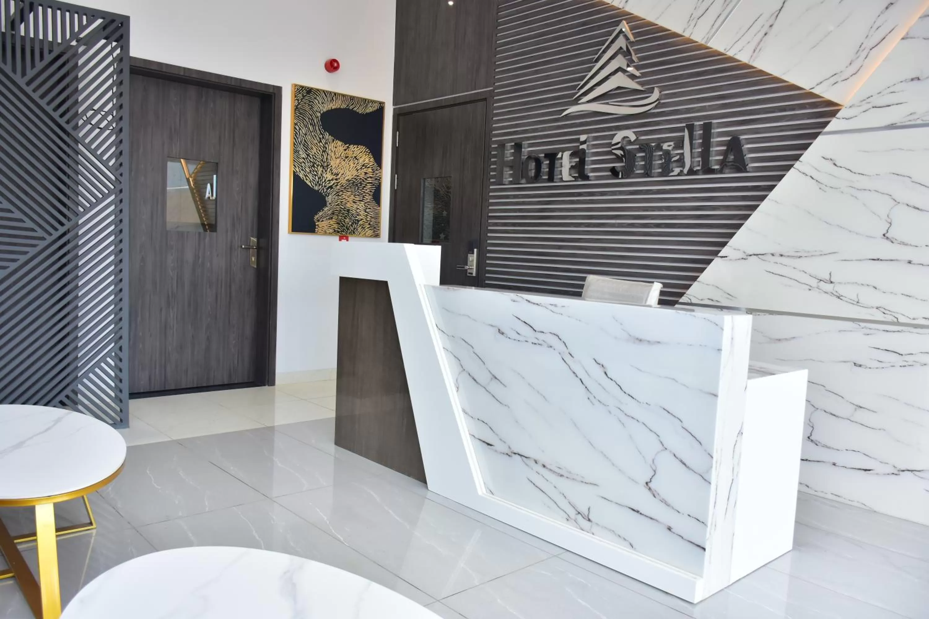 Lobby or reception in Hotel Stella