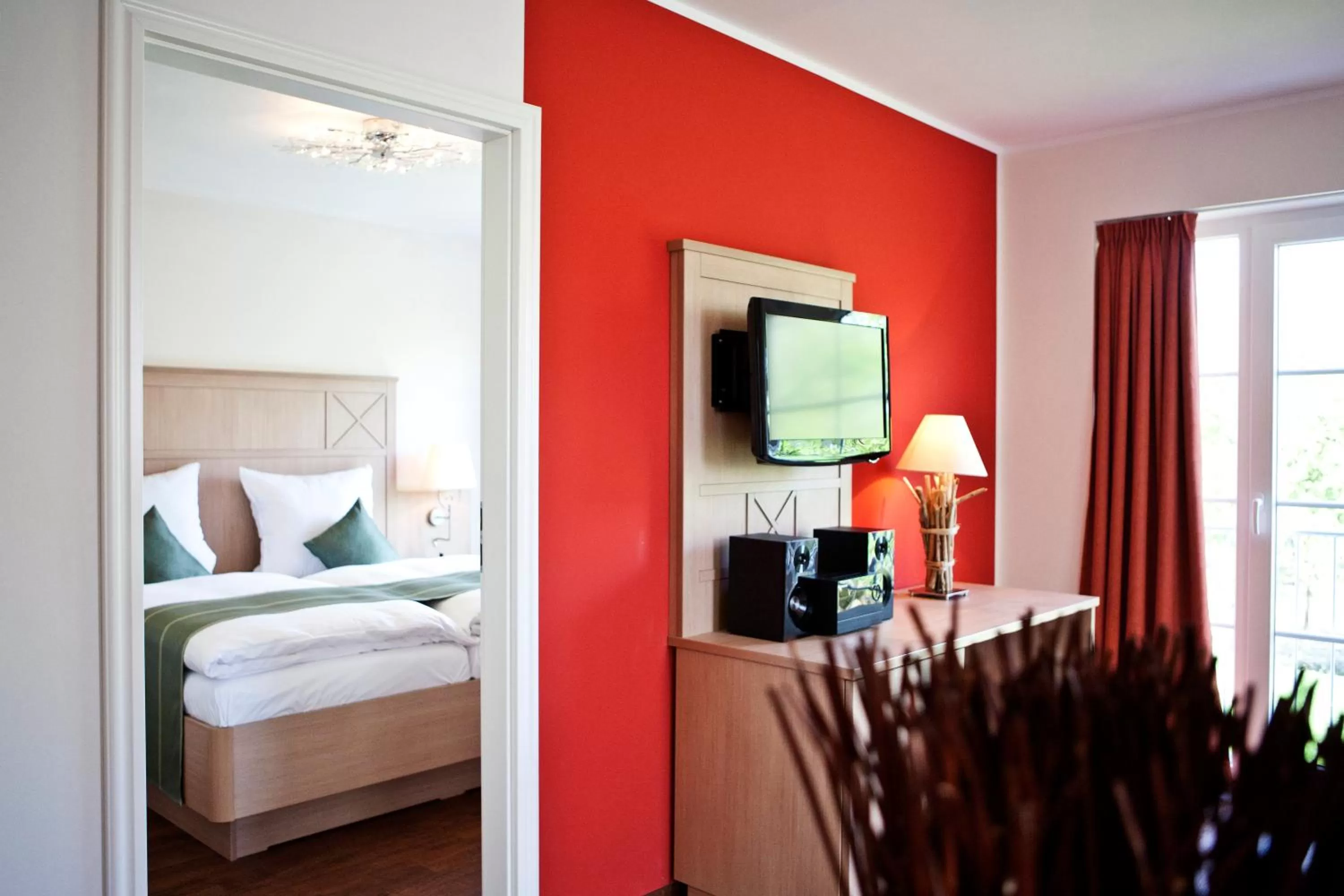 Photo of the whole room, Bed in Kathmeyers Landhaus Godewind