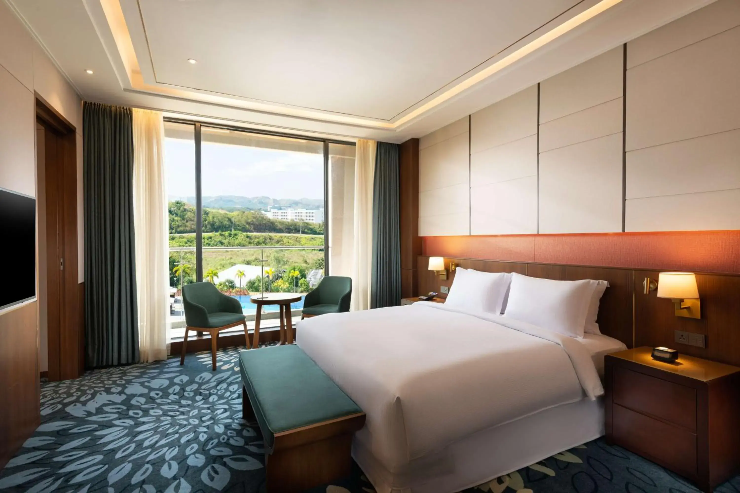 One-Bedroom King Suite with Balcony in Hilton Clark Sun Valley Resort One-Bedroom King Suite with Balcony in Hilton Clark Sun Valley Resort