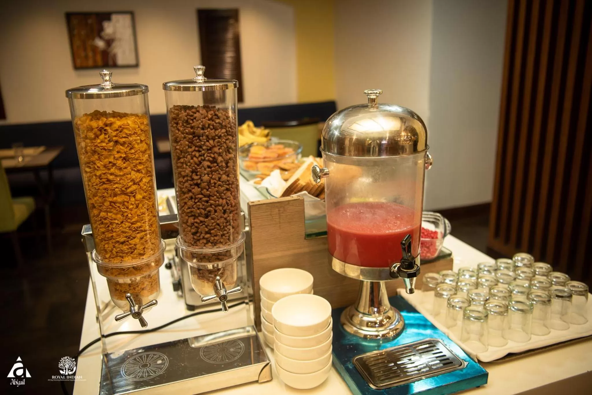 Buffet breakfast in Hotel Abigail Goradia's