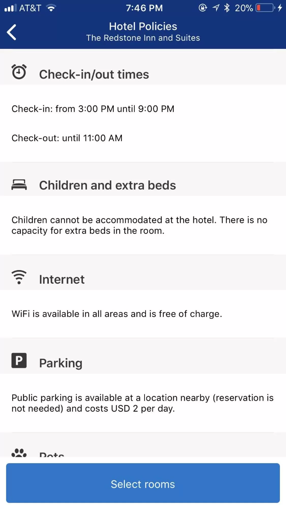 Breakfast in The Redstone Inn and Suites