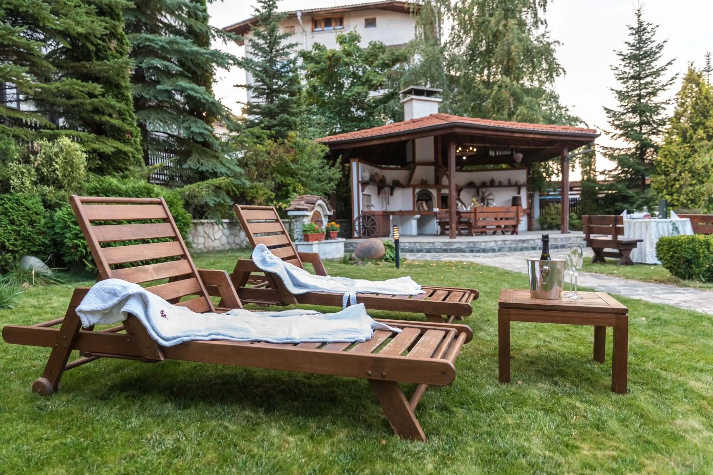 Garden in Evelina Palace Hotel