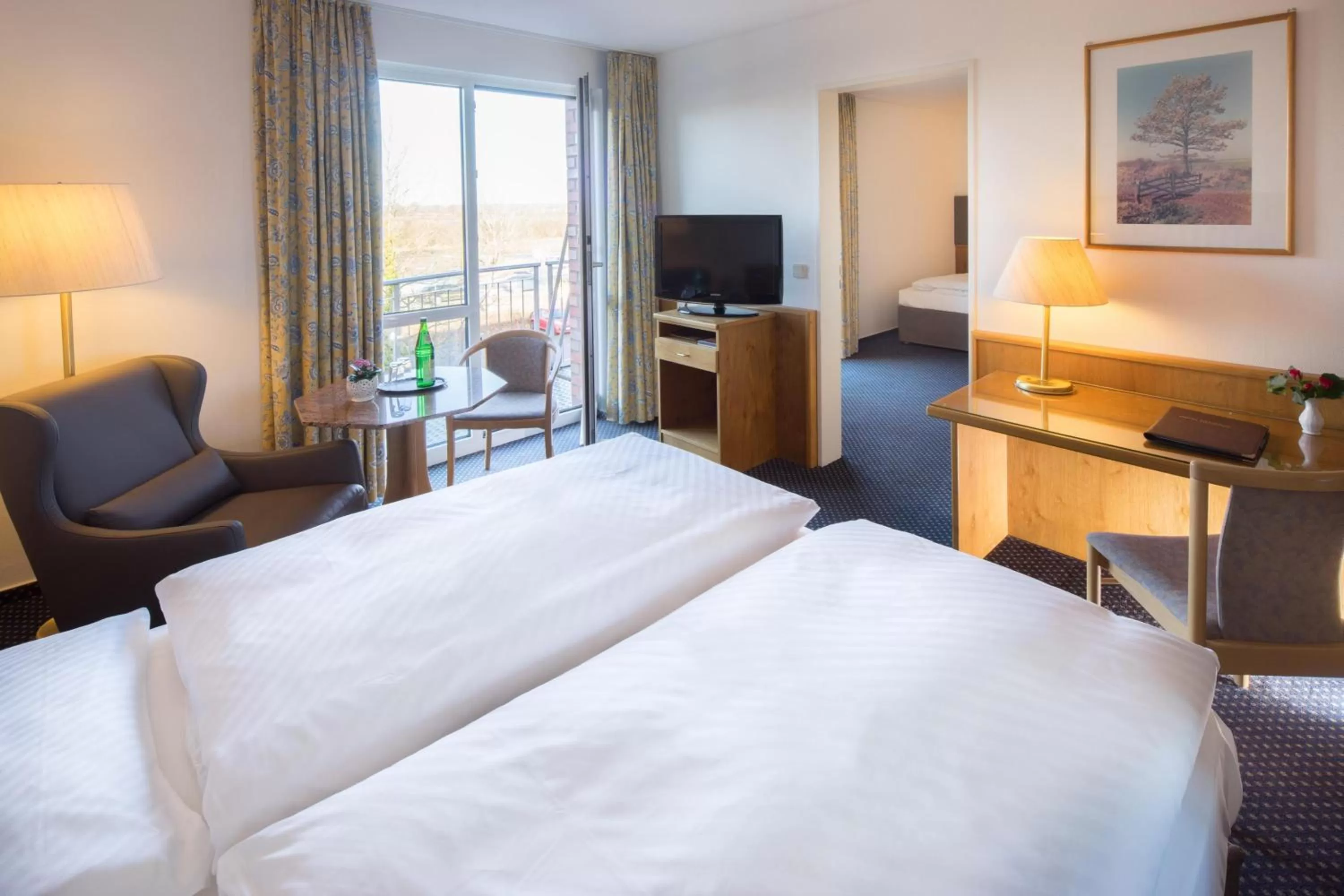 Photo of the whole room, Bed in Hotel Heidehof garni