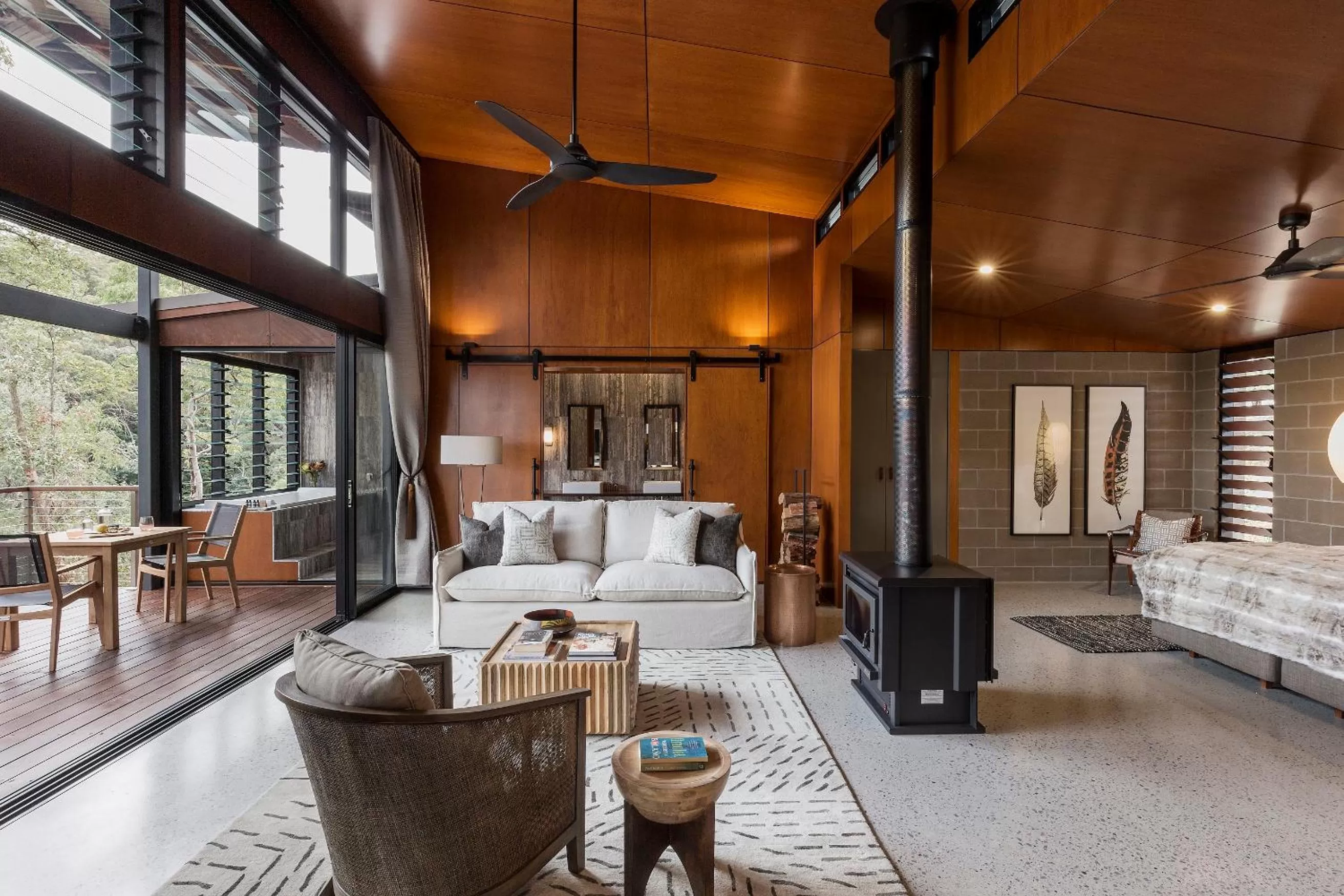 Patio, Bed in Spicers Sangoma Retreat - Adults Only