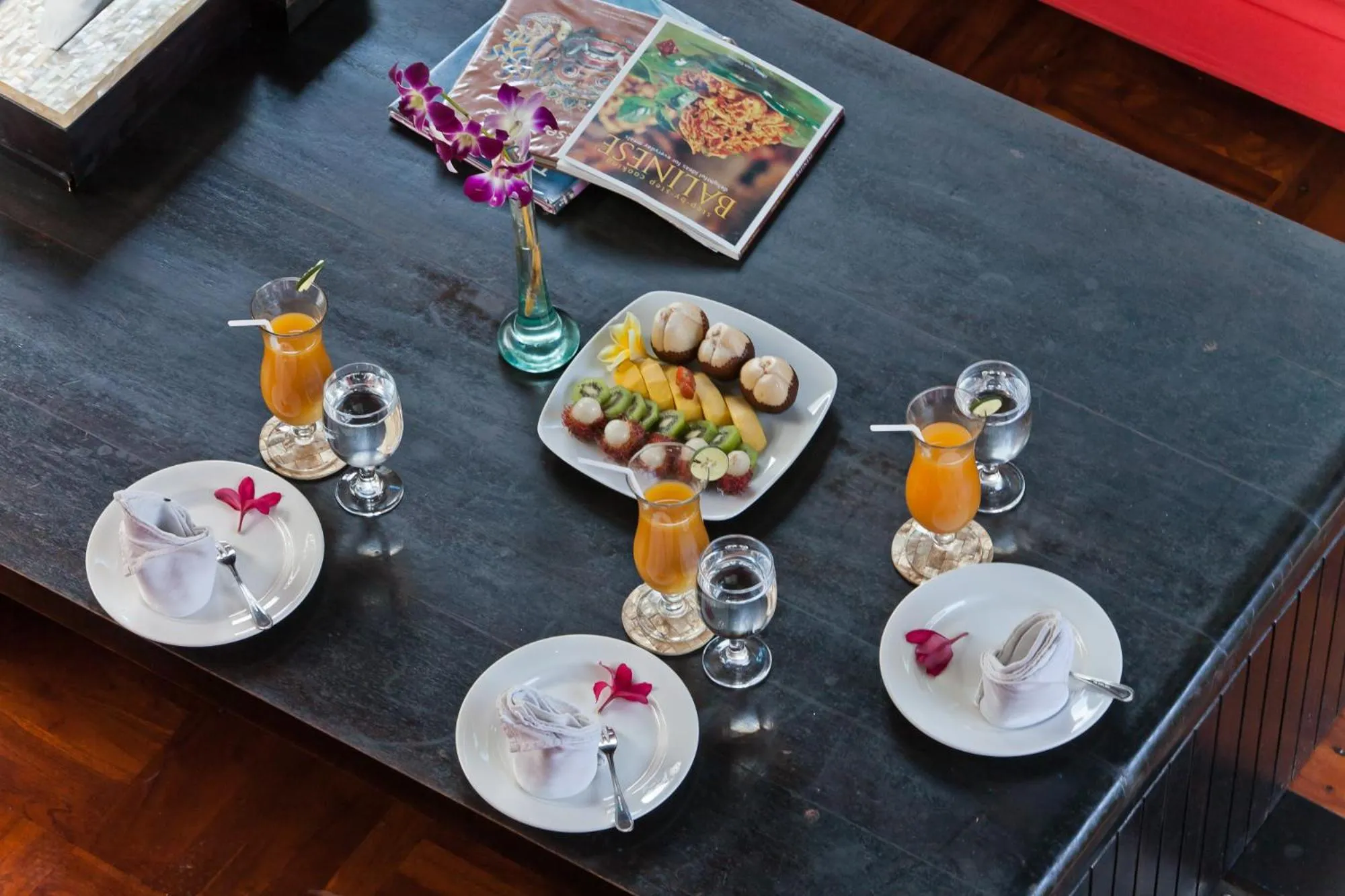 Food and drinks in Villa Casis by Nagisa Bali