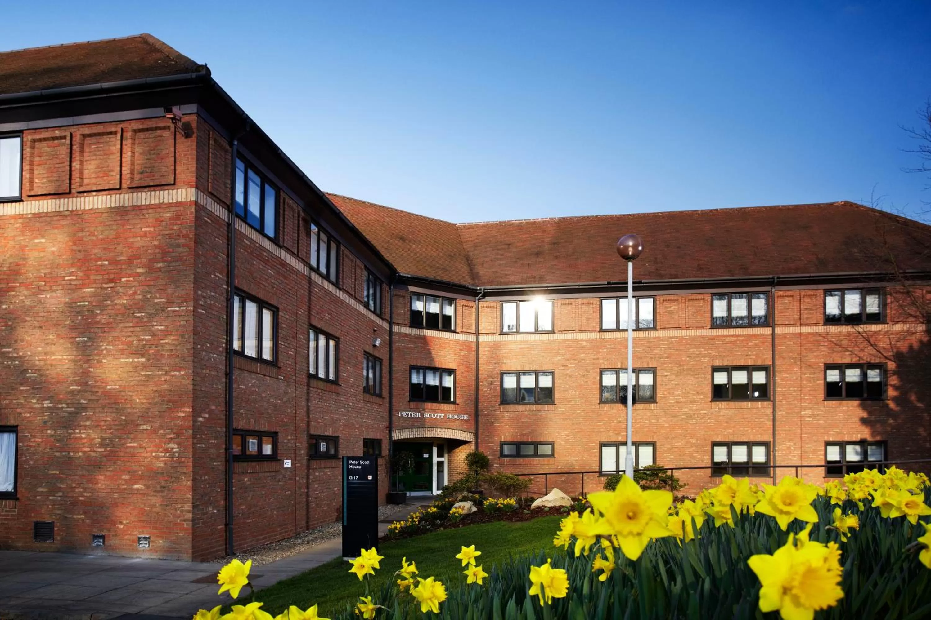 Facade/entrance in Peter Scott House Birmingham