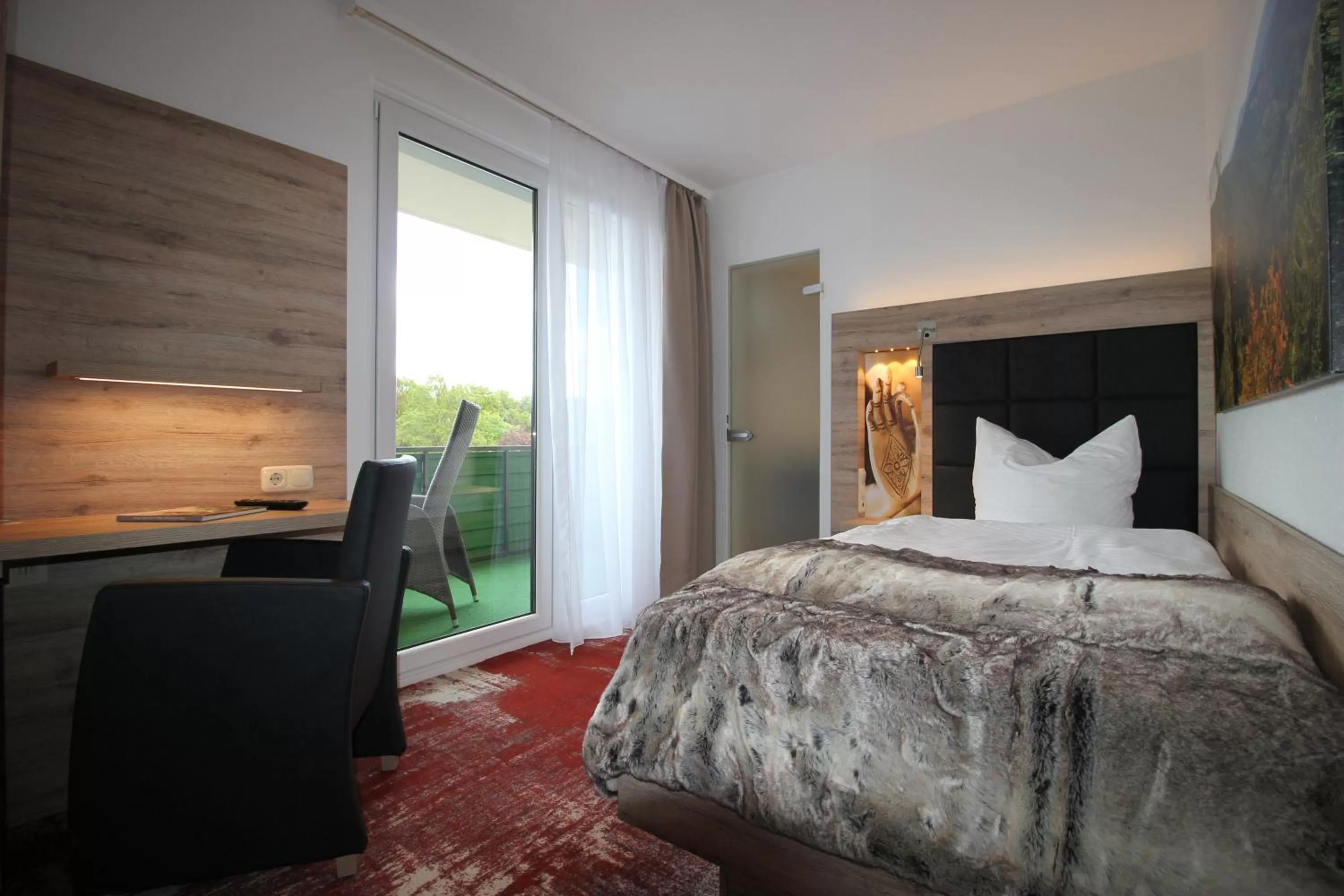 Photo of the whole room, Bed in Wellness & Ayurveda Hotel Am Eichenberg