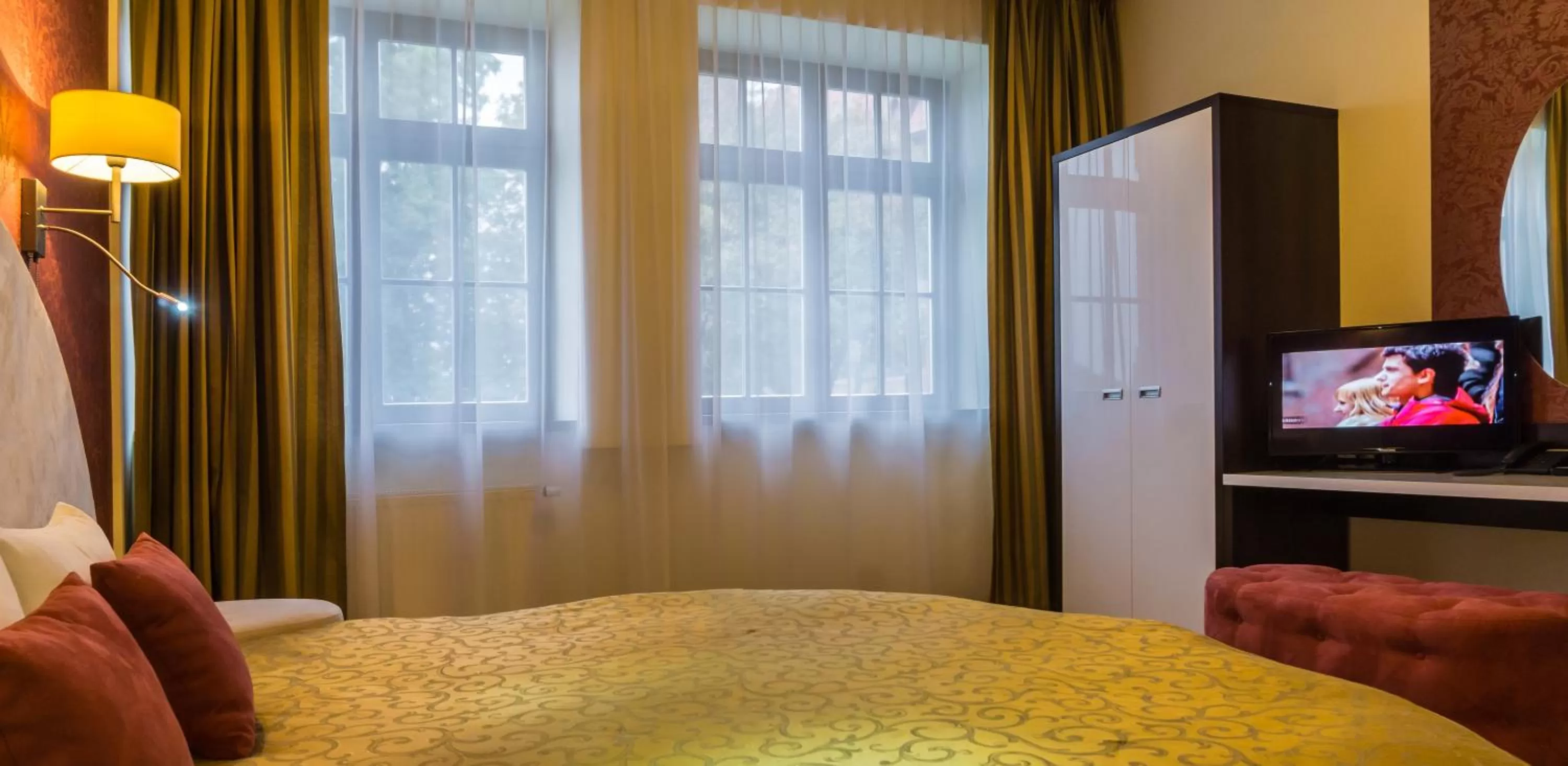 Bed in Hotel Zamek Gniew