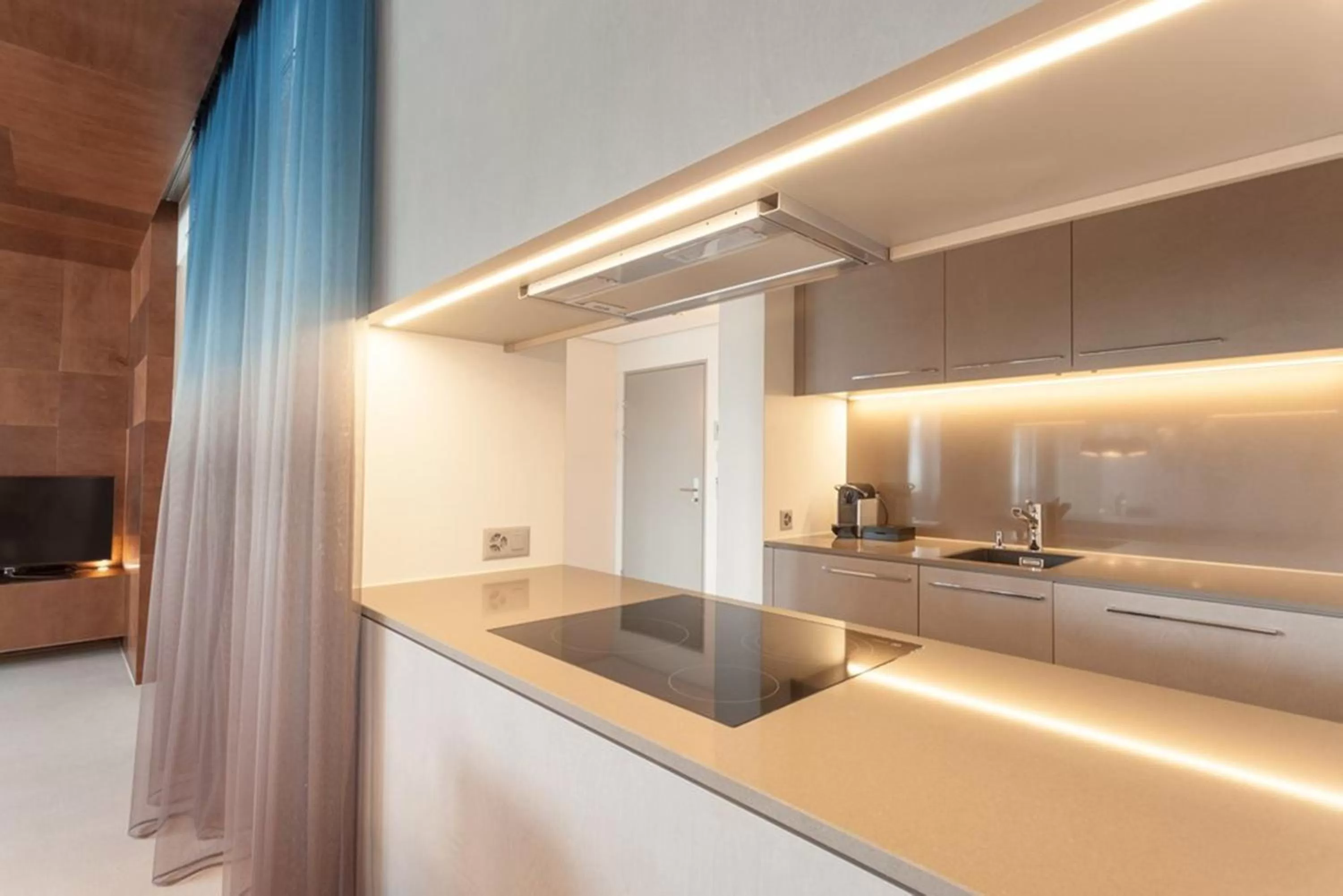 Kitchen or kitchenette in EMA House Hotel Suites