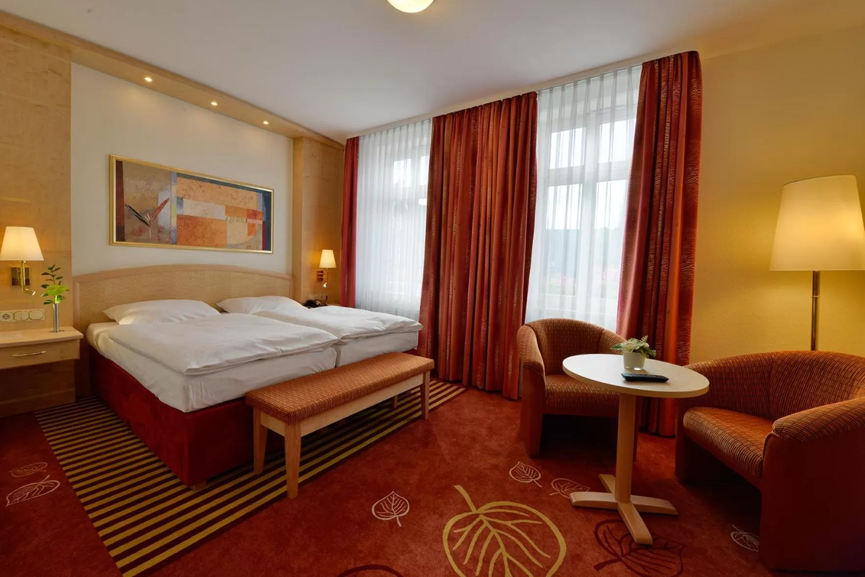 Bed in Ringhotel Weißer Hirsch