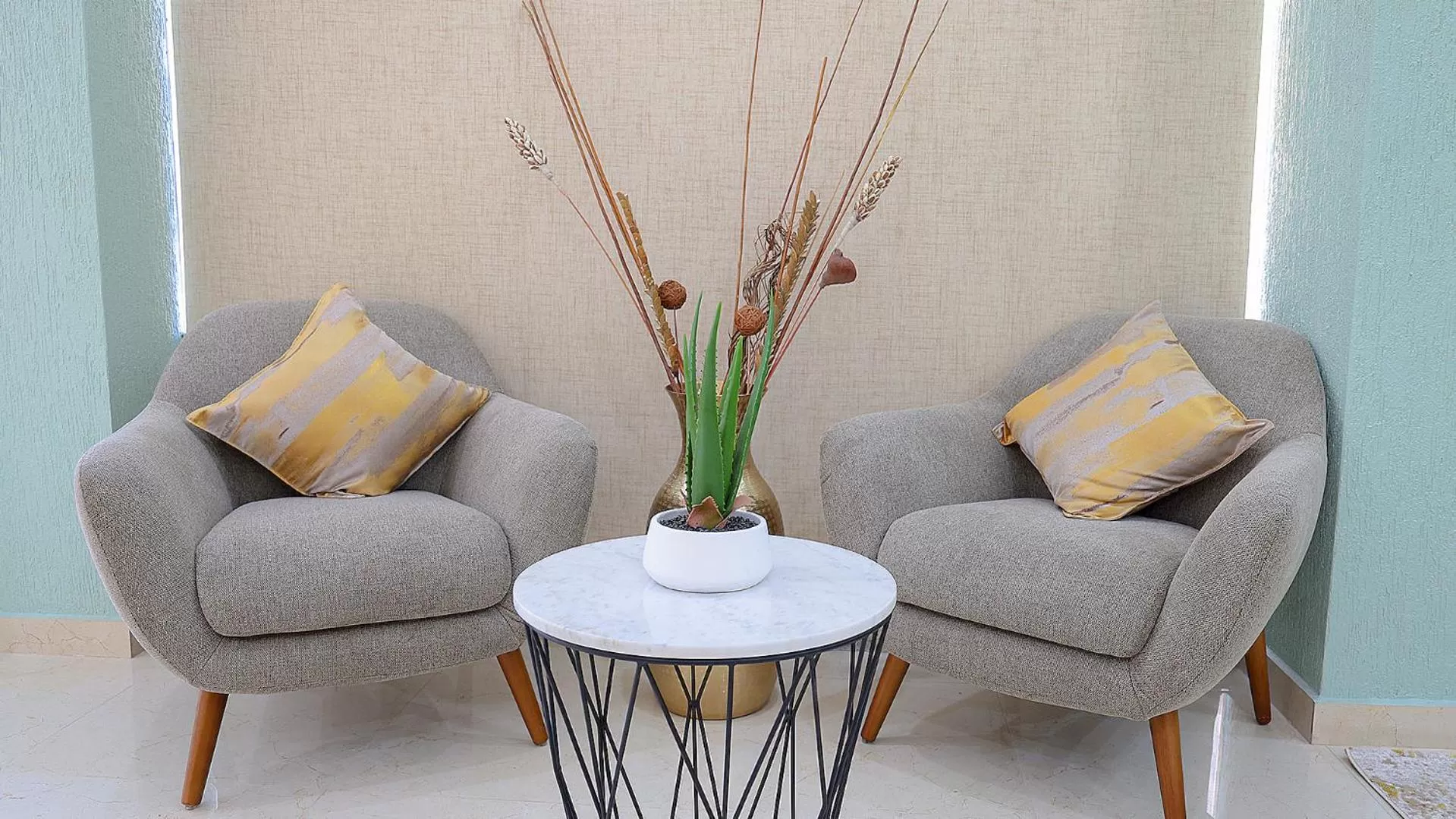 Seating area in BHomed Salmiya