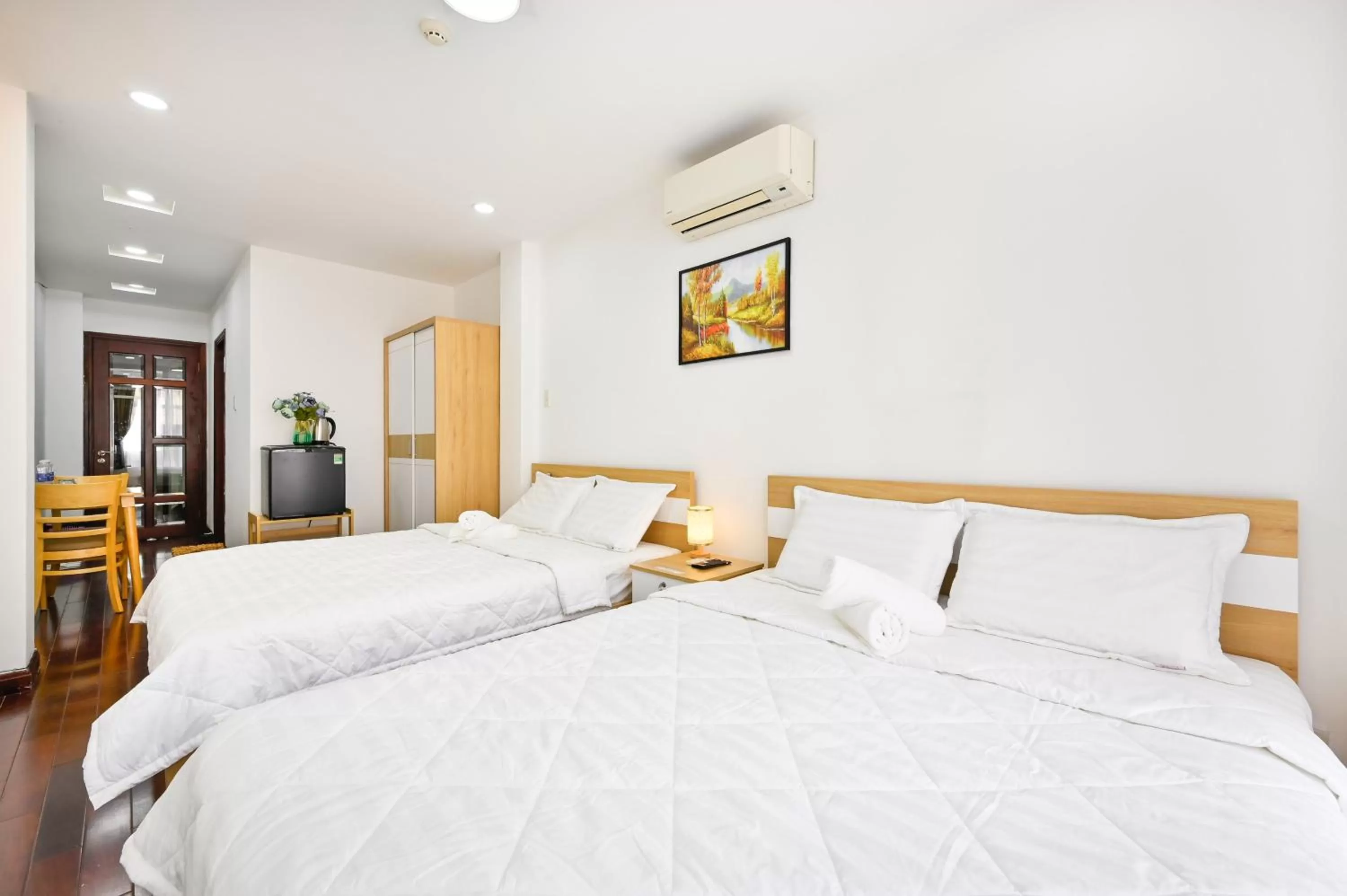 Bed in Huyen Homestay