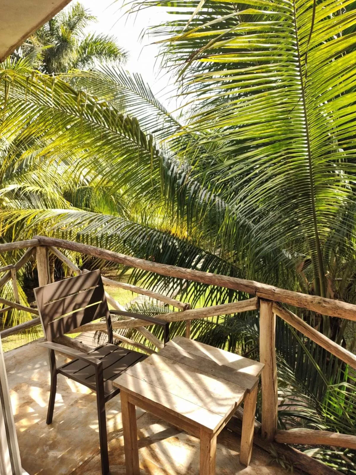 Balcony/Terrace in Eco Hotel Casa Corazón Bacalar