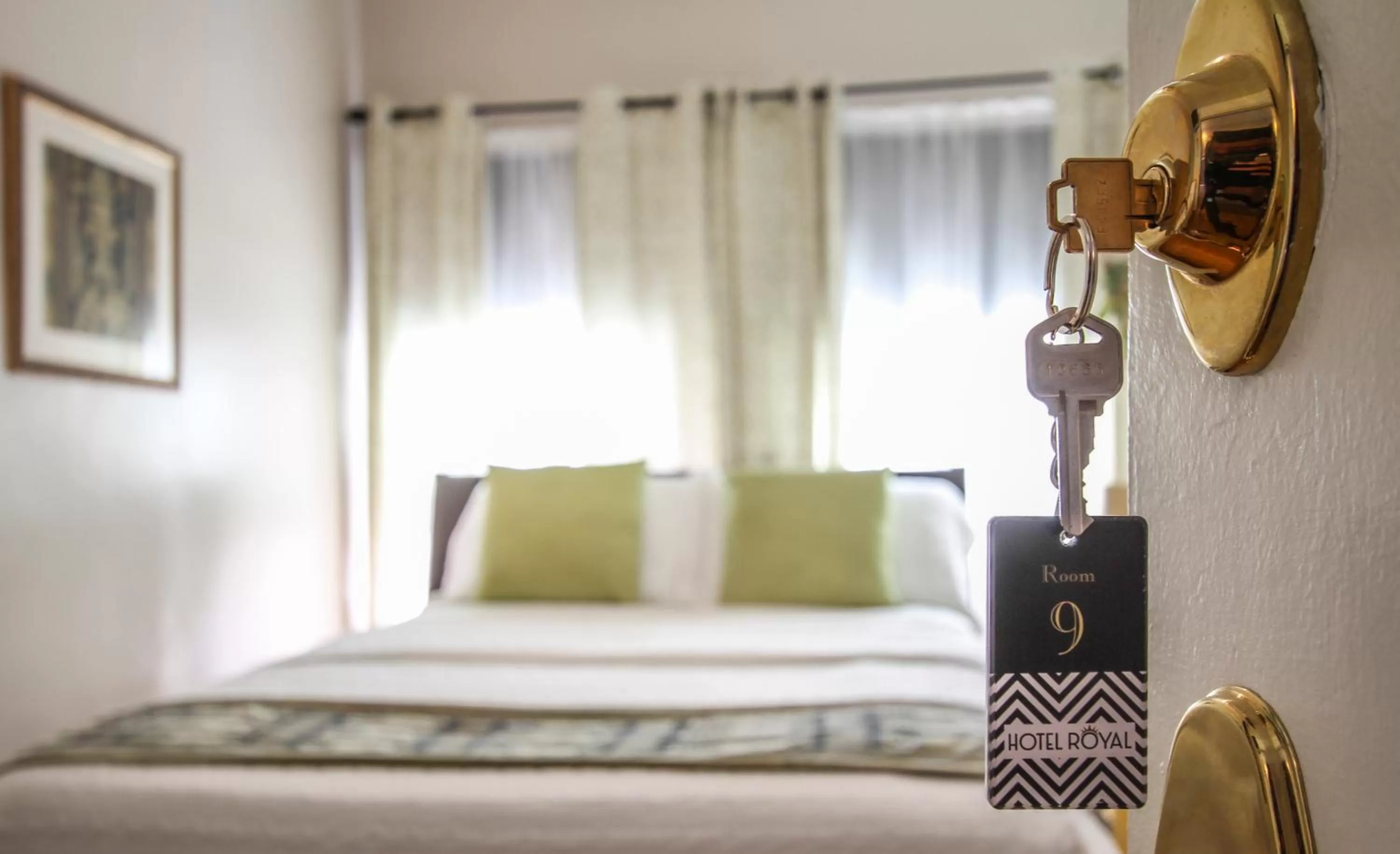 Decorative detail, Bed in Hotel Royal