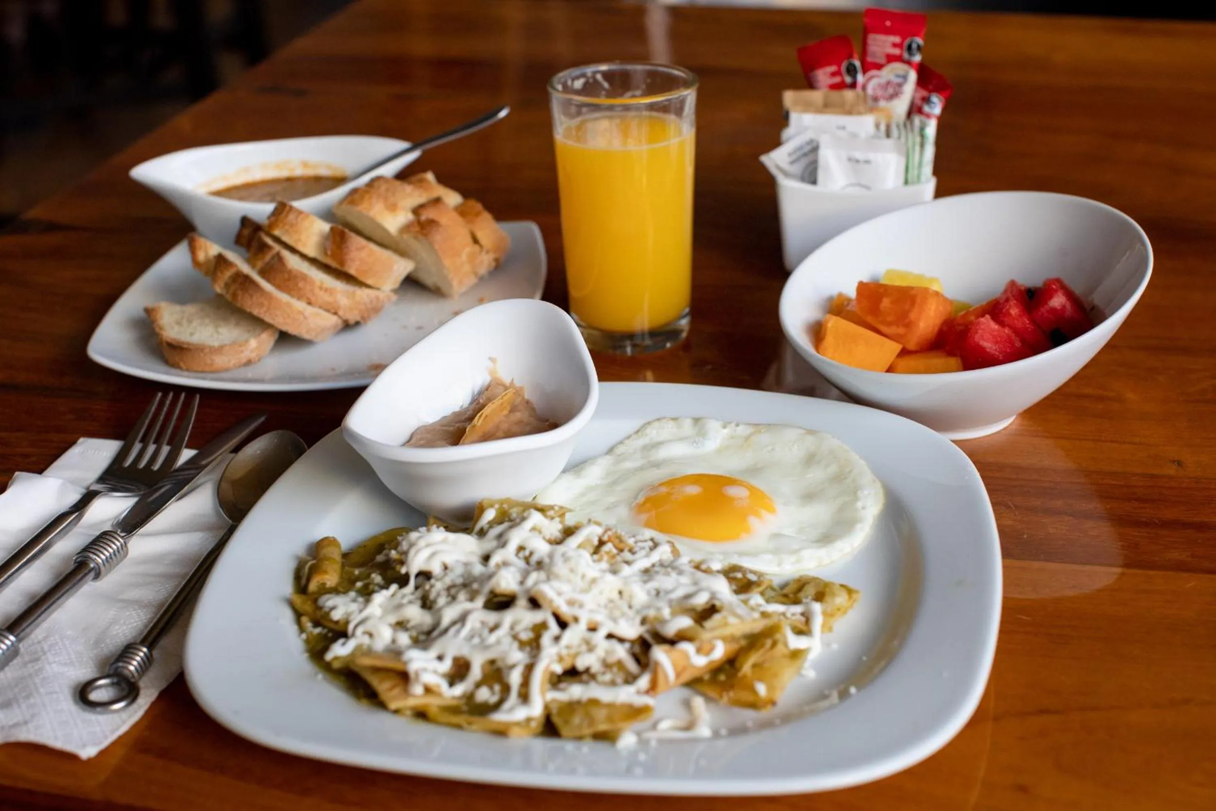 Breakfast in La Villa del Ensueno Boutique Hotel