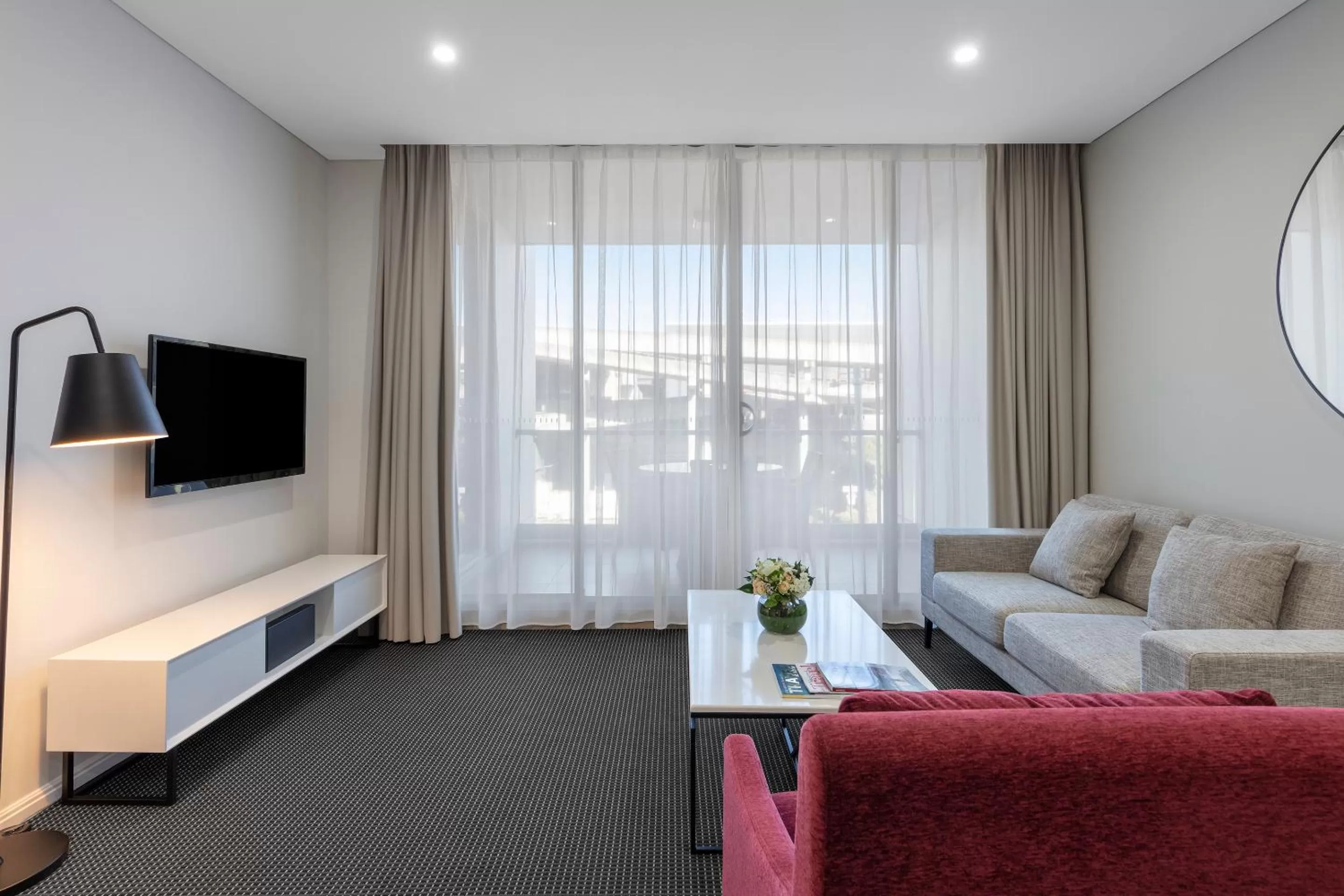 Living room in Meriton Suites North Ryde