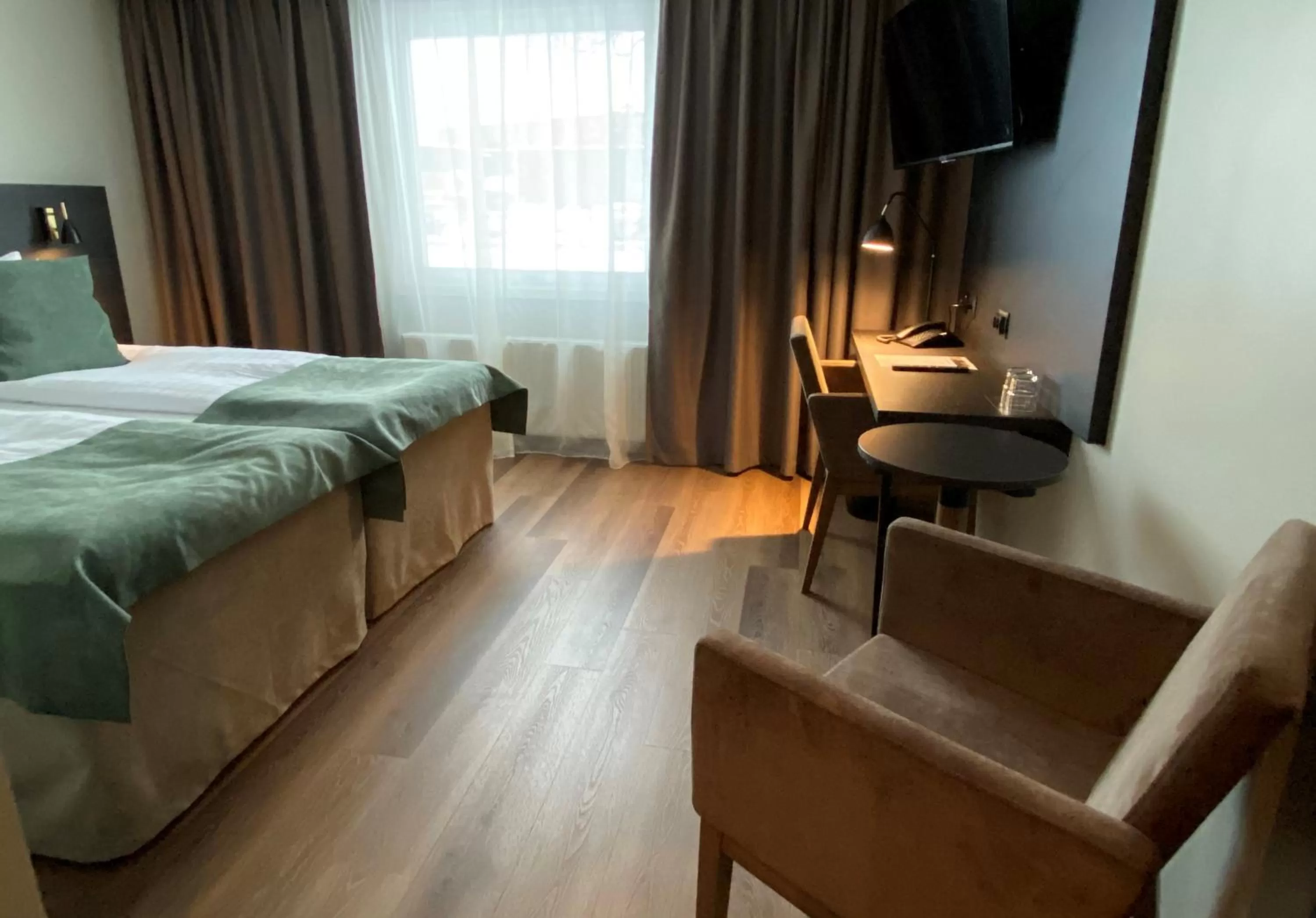 Photo of the whole room, Bed in Scandic Gällivare