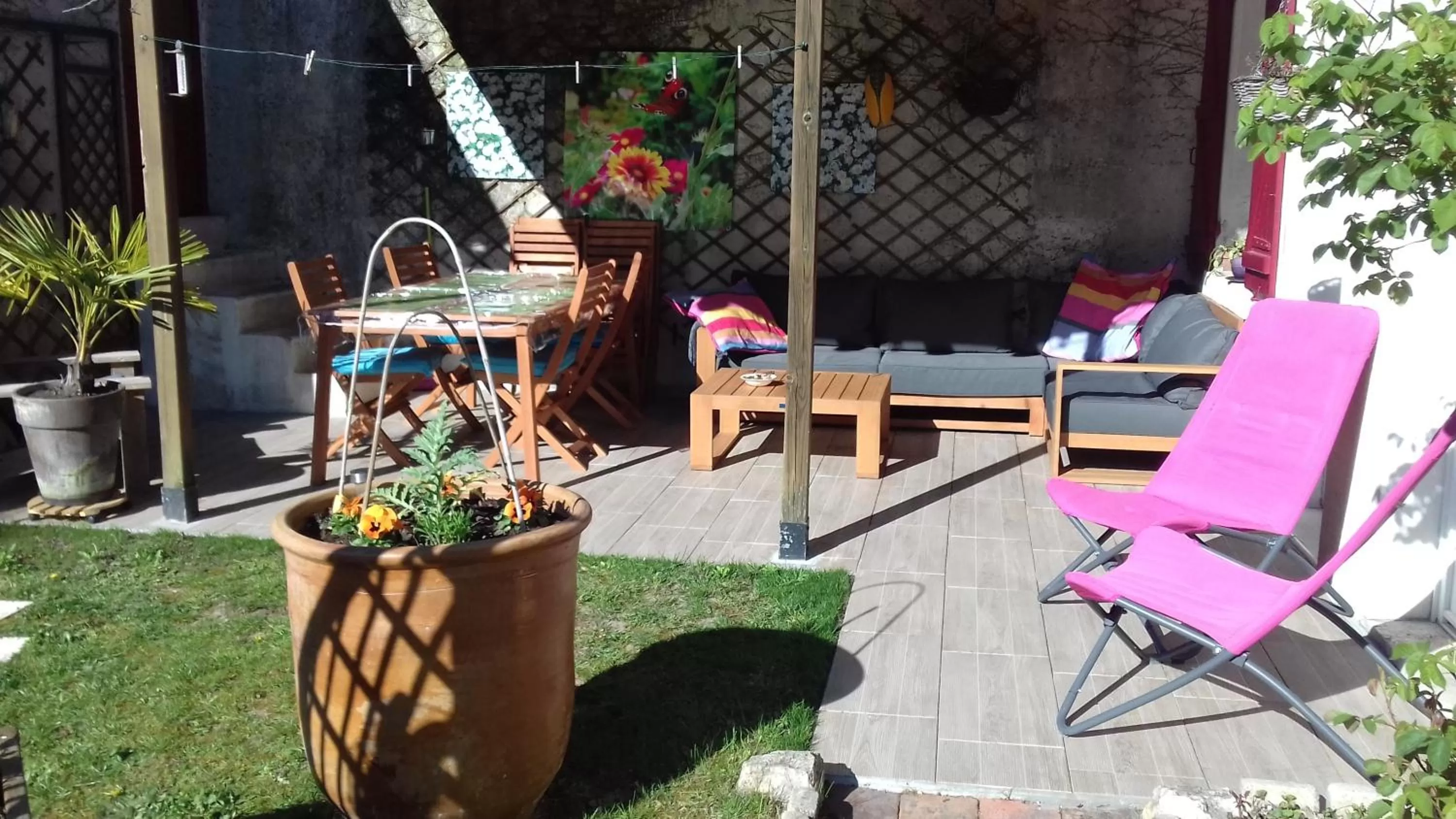 Patio in 18 châteaux et Beauval sur un rayon de 30 km