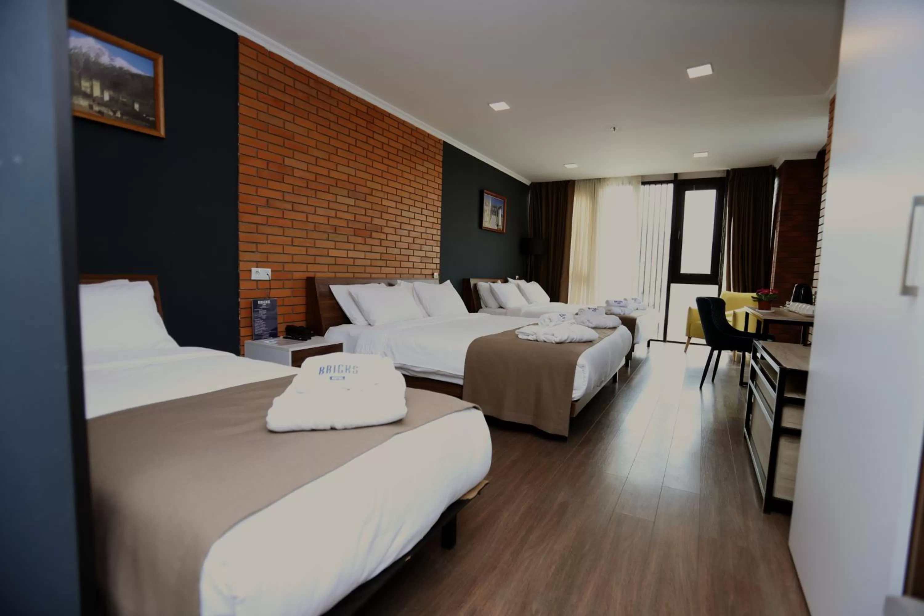 Photo of the whole room, Bed in Bricks Hotel Tbilisi