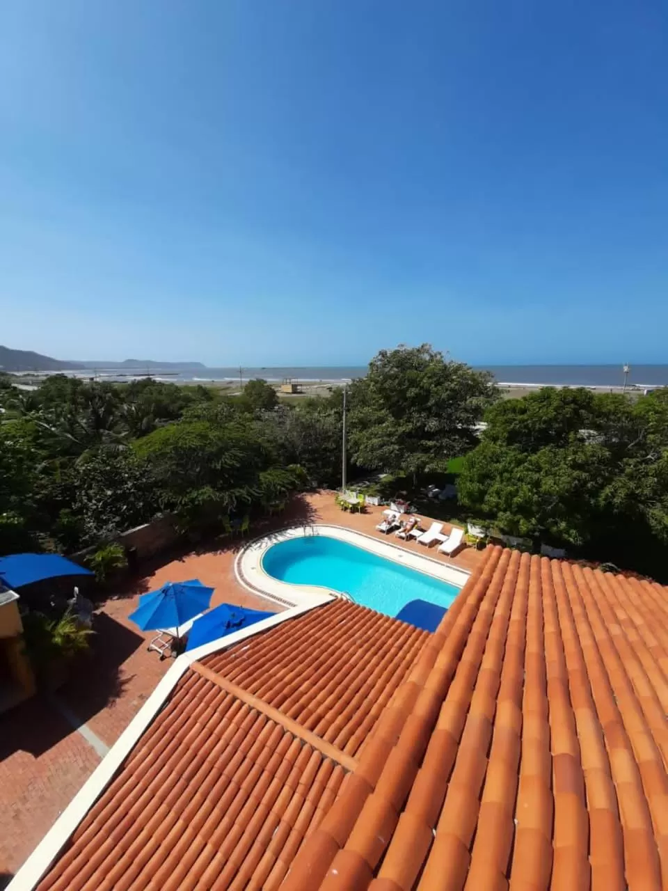 Pool view in Porto Bello Hotel Boutique