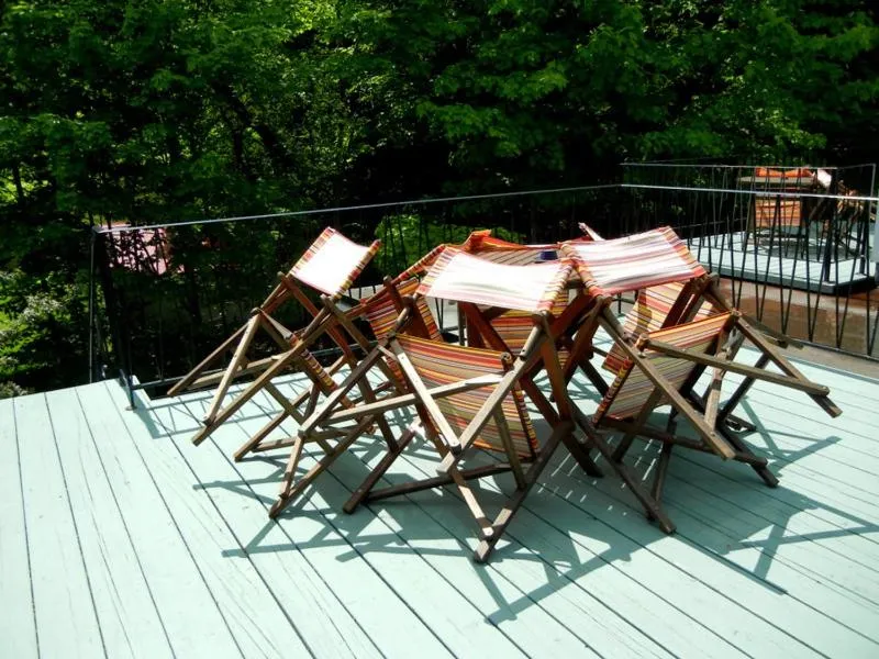 Patio in Auberge du Sault-à-la-Puce