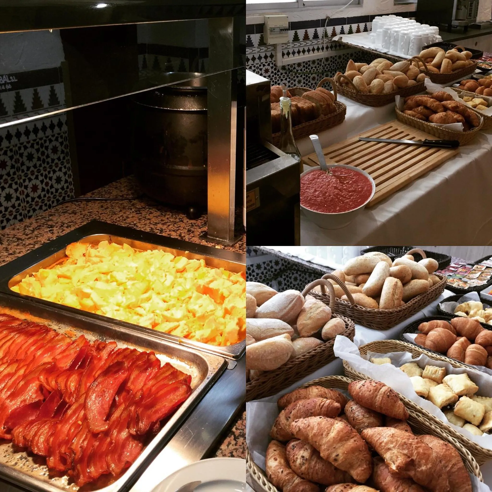 Buffet breakfast in Hotel Comarruga Platja