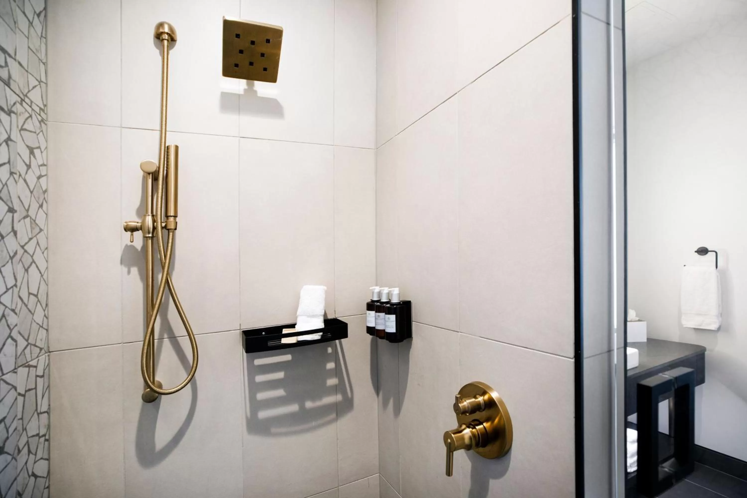 Bathroom in Hotel Indy, Indianapolis, a Tribute Portfolio Hotel