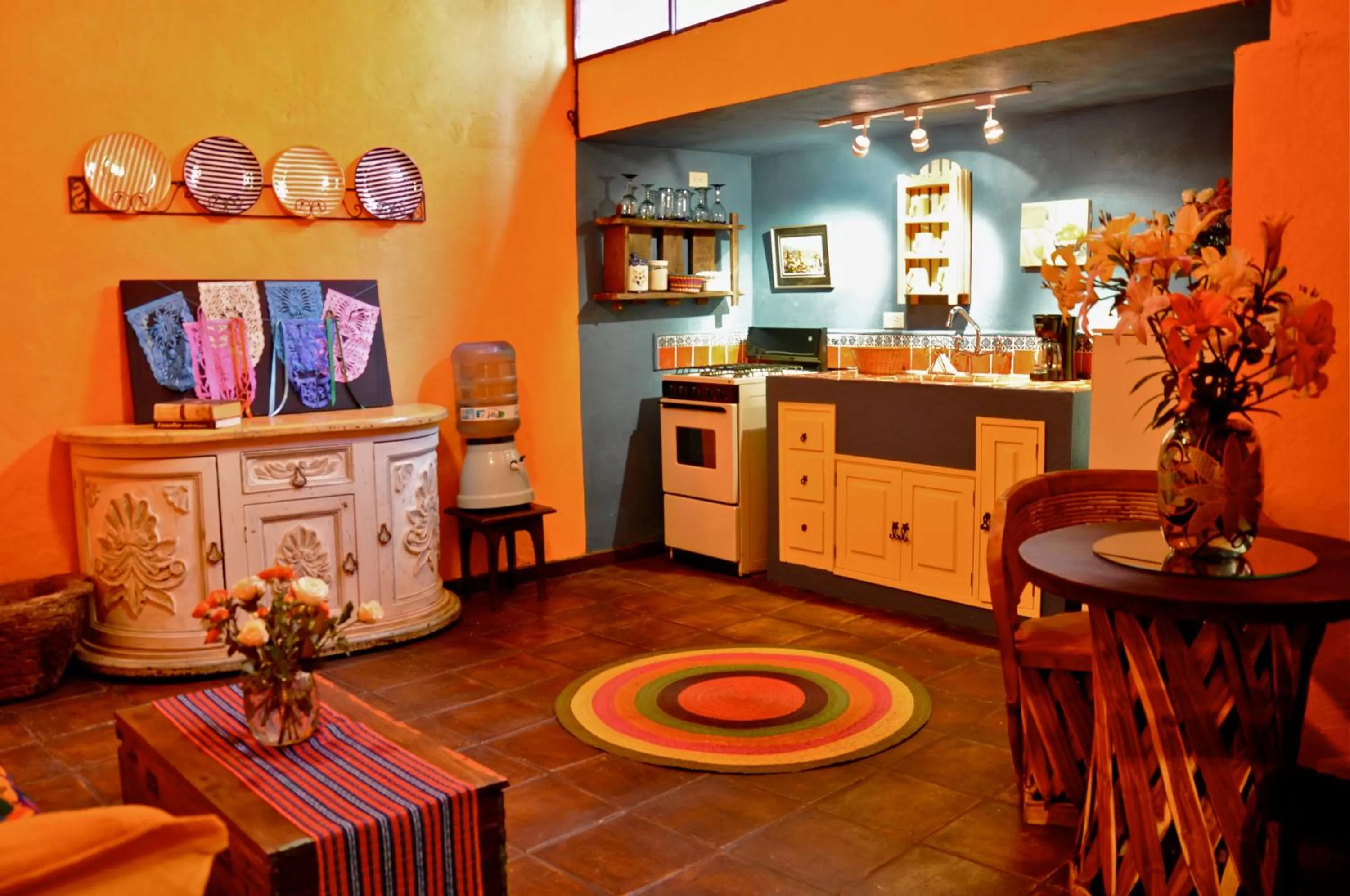 Kitchen or kitchenette in Casa de la Cuesta B&B