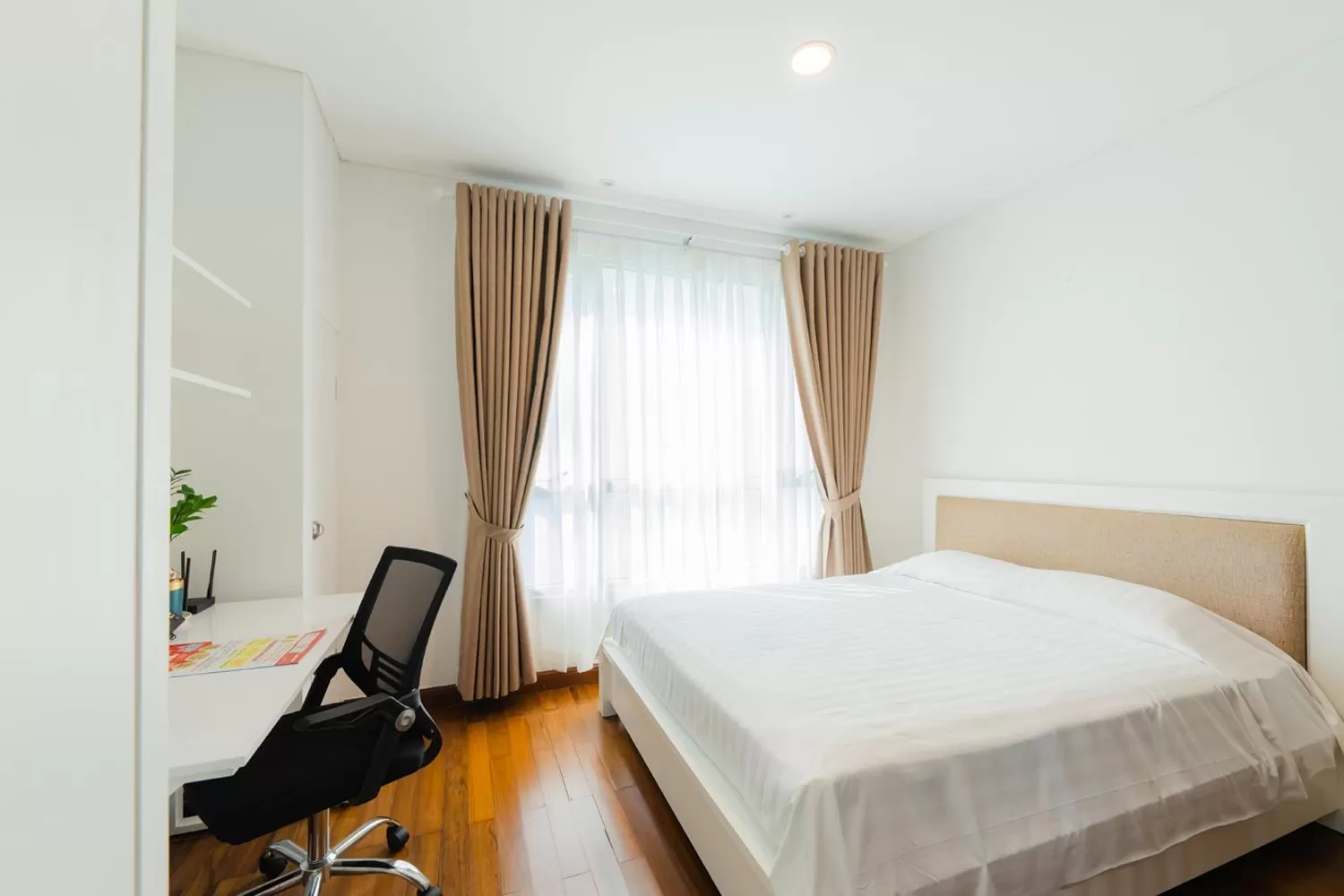 Bedroom, Bed in Lancaster Ho Chi Minh Serviced Apartment Official
