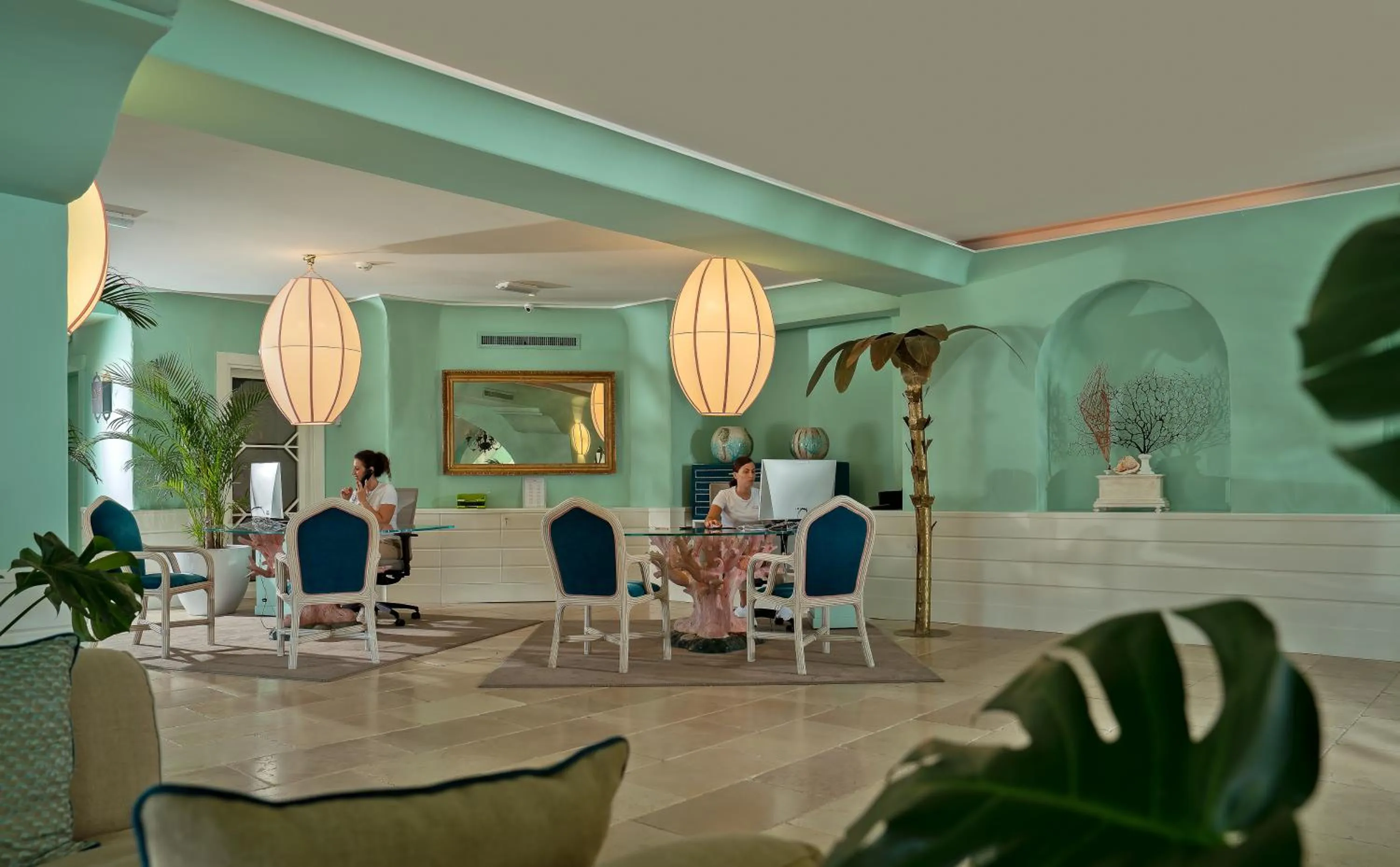 Lobby or reception in Therasia Resort Sea and SPA - The Leading Hotels of the World